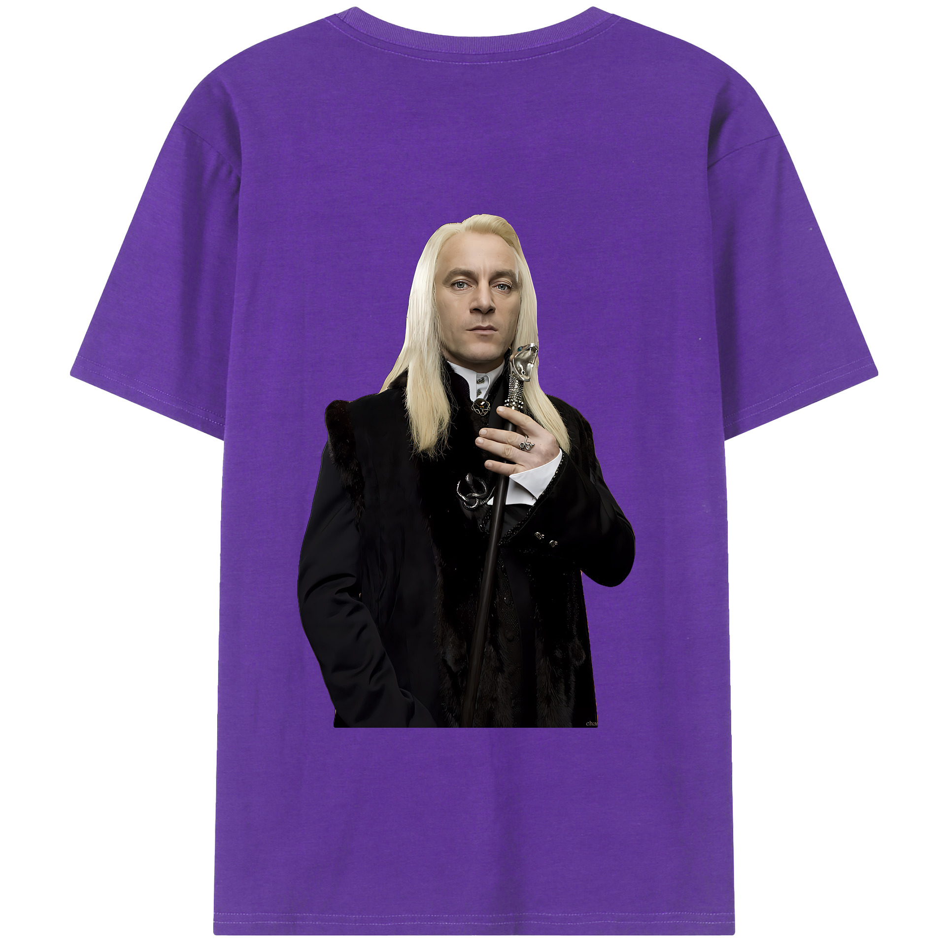 （画像用） Harry Potter ハリー・ポッターシリーズ 綿100％ メンズ半袖Tシャツ（バックプリント） 通気性