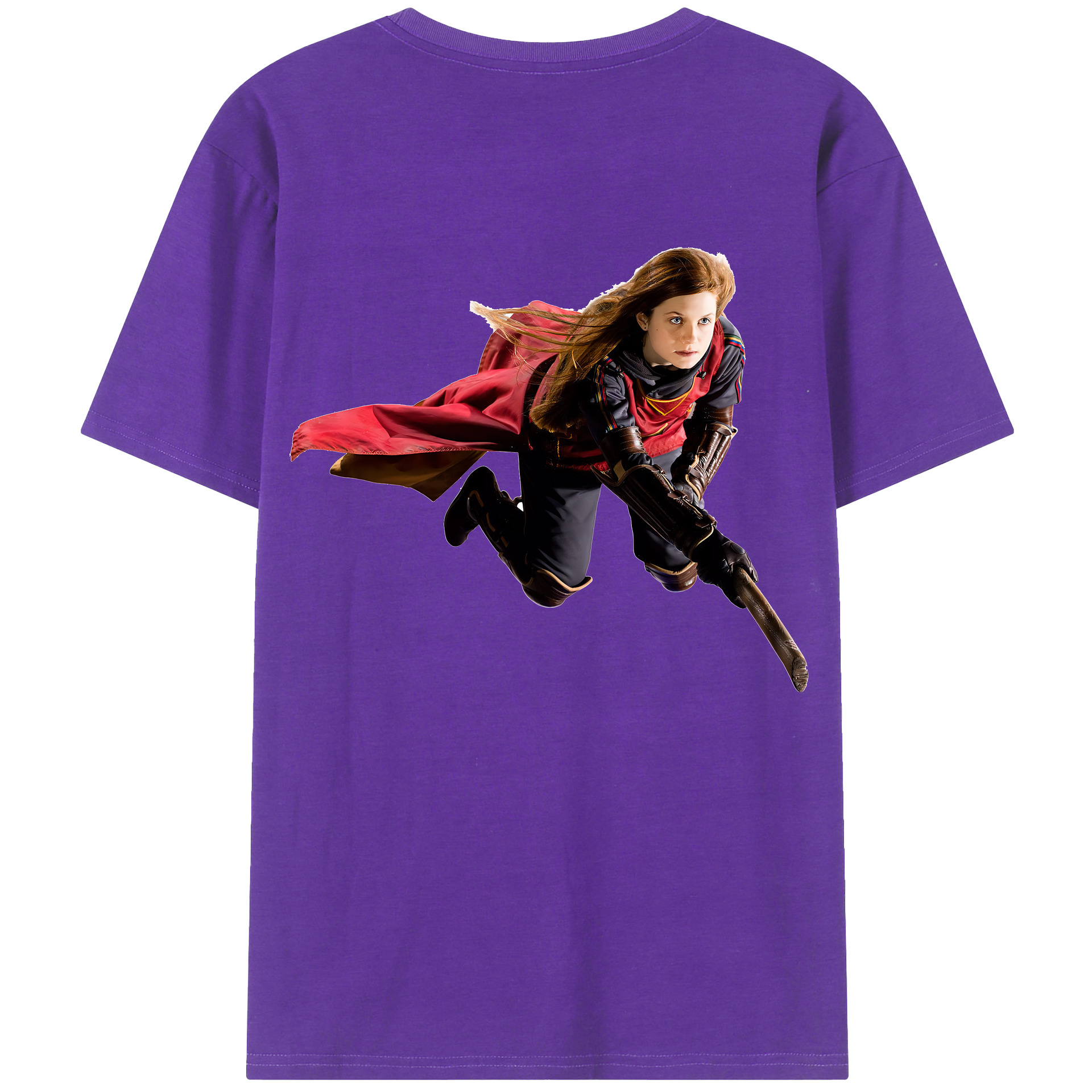 （画像用） Harry Potter ハリー・ポッターシリーズ 綿100％ メンズ半袖Tシャツ（バックプリント） 通気性