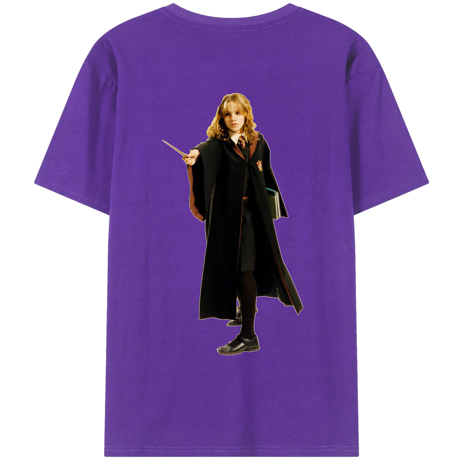 （画像用） Harry Potter ハリー・ポッターシリーズ 綿100％ メンズ半袖Tシャツ（バックプリント） 通気性