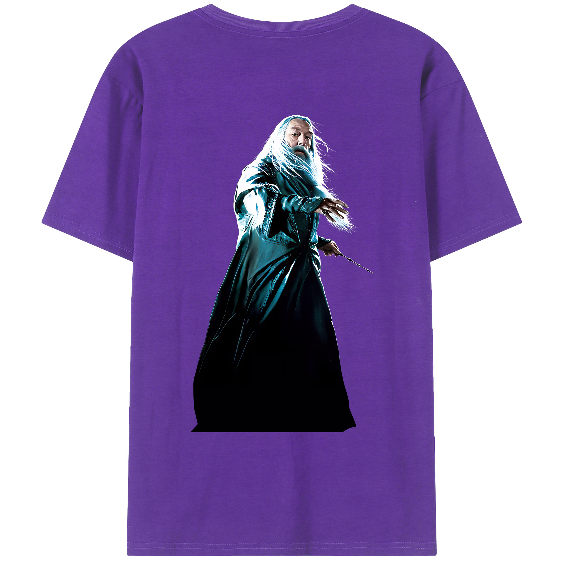 （画像用） Harry Potter ハリー・ポッターシリーズ 綿100％ メンズ半袖Tシャツ（バックプリント） 通気性