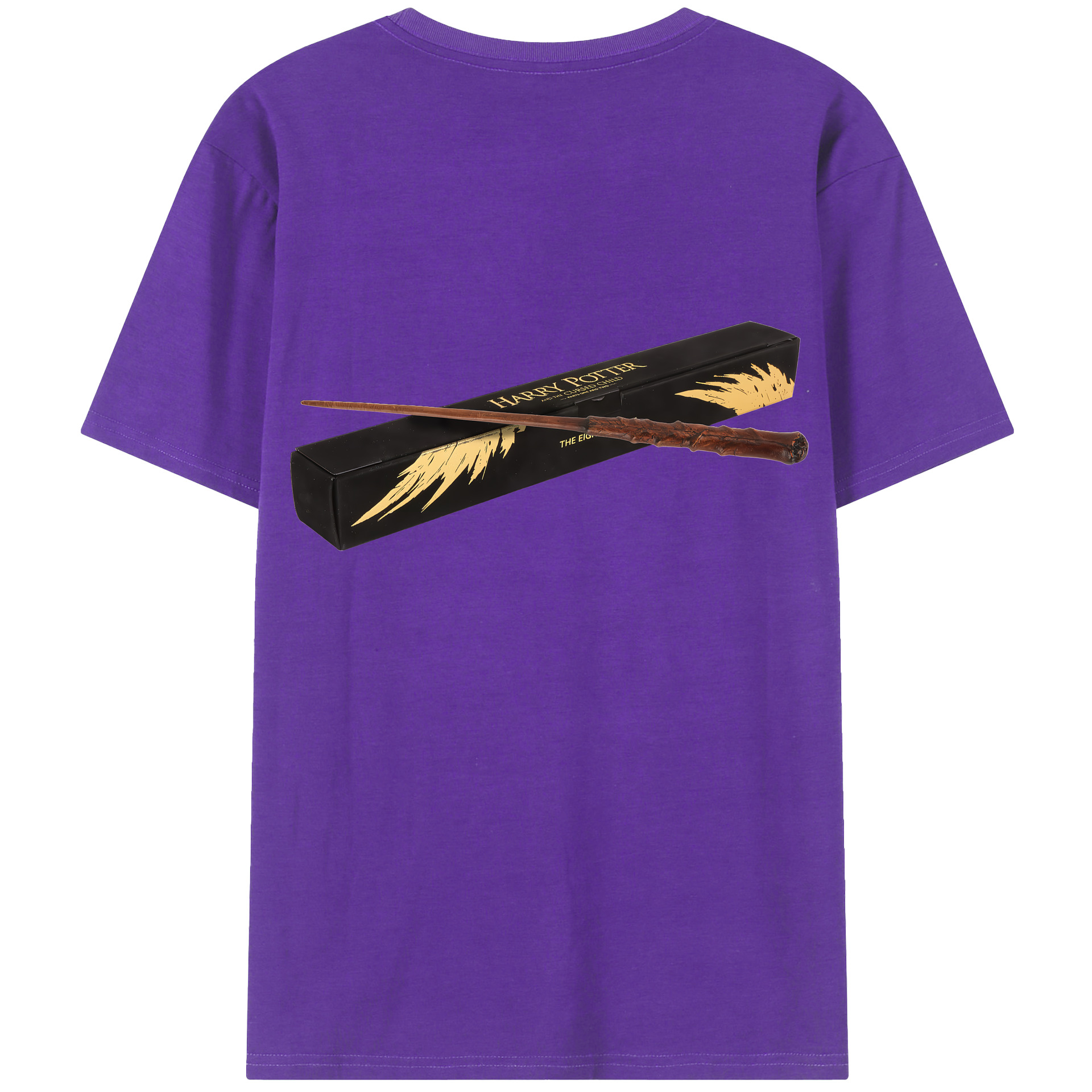 （画像用） Harry Potter ハリー・ポッターシリーズ 綿100％ メンズ半袖Tシャツ（バックプリント） 通気性