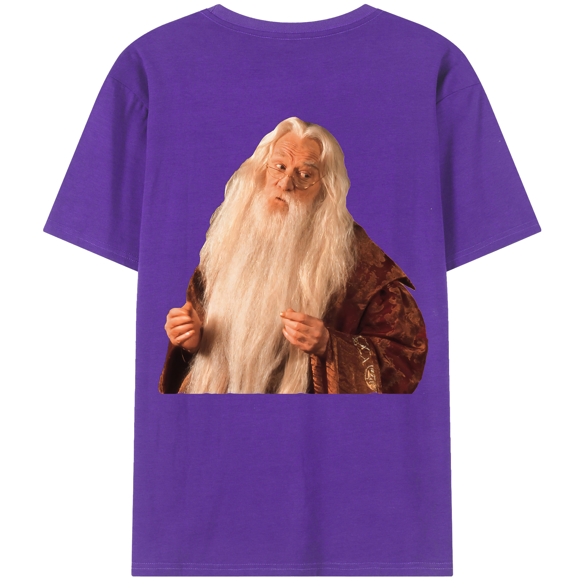 （画像用） Harry Potter ハリー・ポッターシリーズ 綿100％ メンズ半袖Tシャツ（バックプリント） 通気性