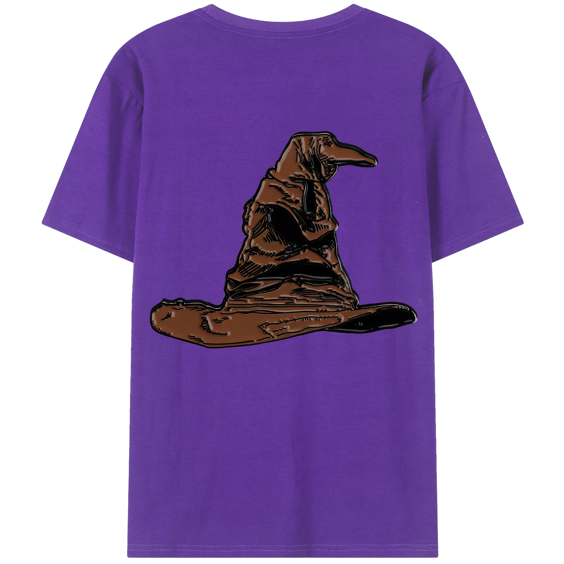 （画像用） Harry Potter ハリー・ポッターシリーズ 綿100％ メンズ半袖Tシャツ（バックプリント） 通気性