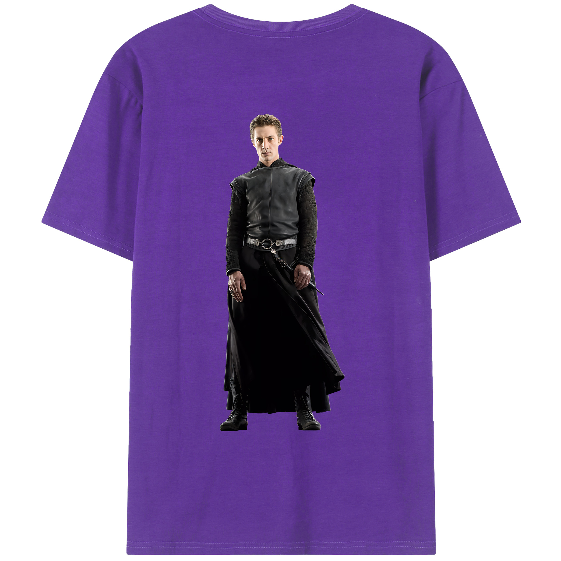 （画像用） Harry Potter ハリー・ポッターシリーズ 綿100％ メンズ半袖Tシャツ（バックプリント） 通気性
