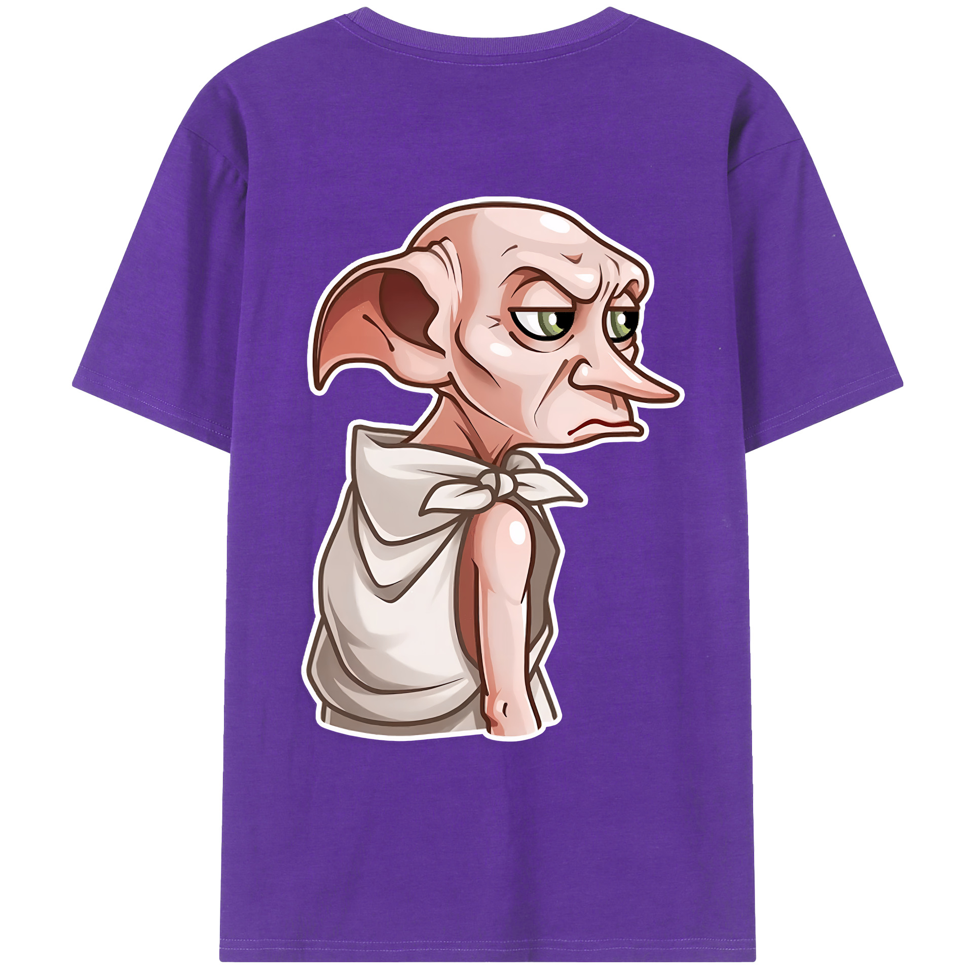 （画像用） Harry Potter ハリー・ポッターシリーズ 綿100％ メンズ半袖Tシャツ（バックプリント） 通気性