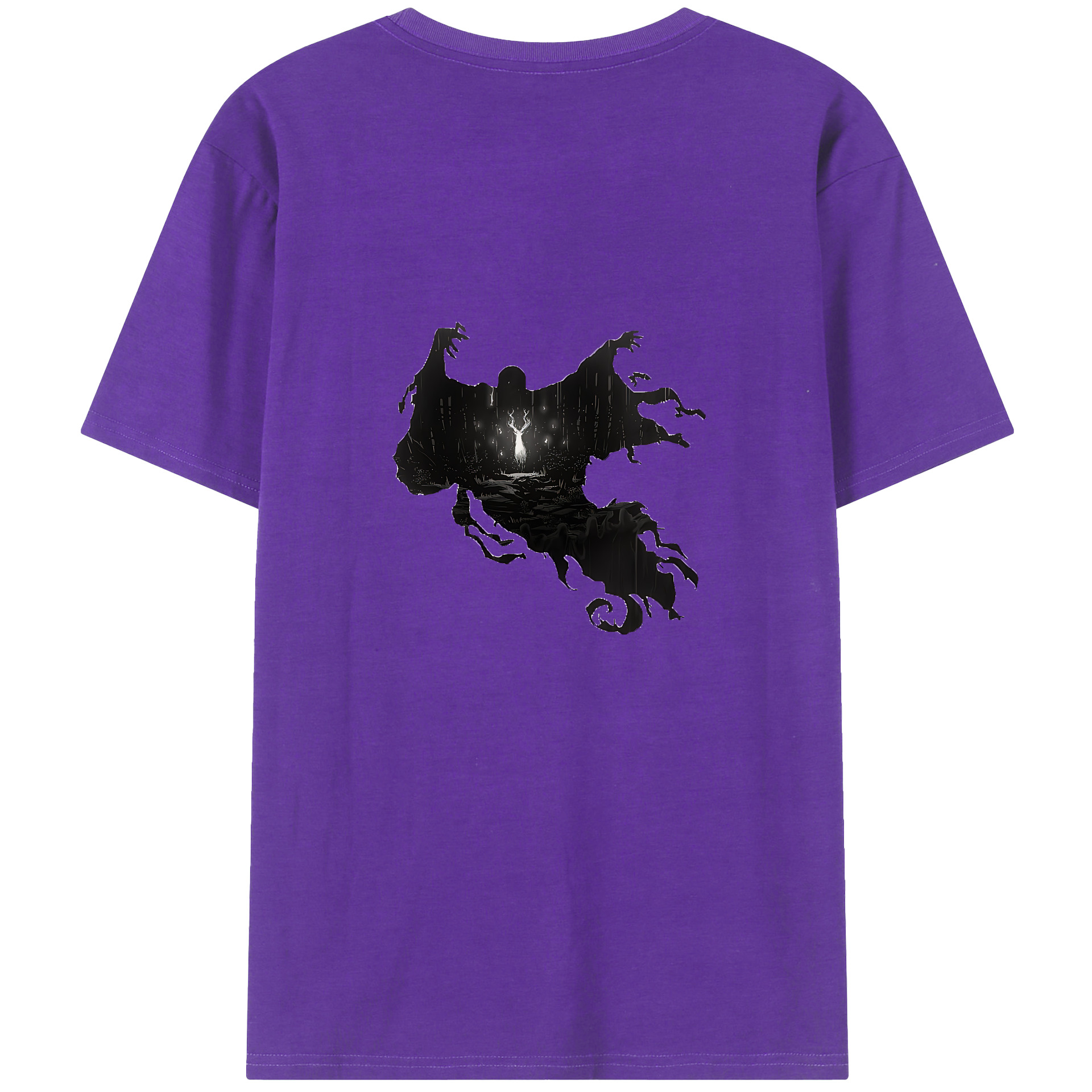 （画像用） Harry Potter ハリー・ポッターシリーズ 綿100％ メンズ半袖Tシャツ（バックプリント） 通気性