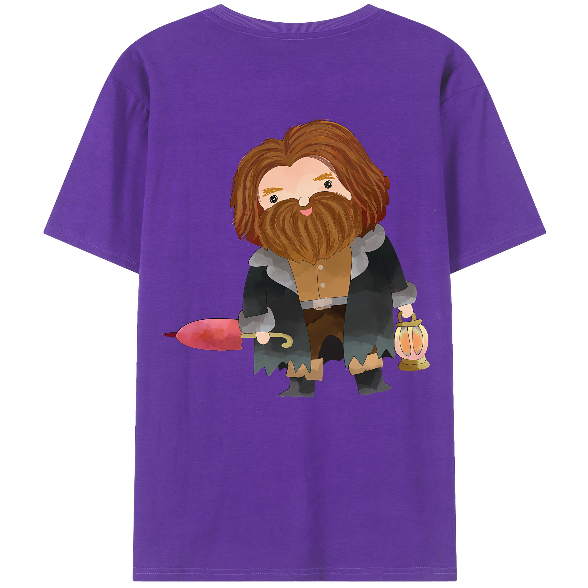 （画像用） Harry Potter ハリー・ポッターシリーズ 綿100％ メンズ半袖Tシャツ（バックプリント） 通気性