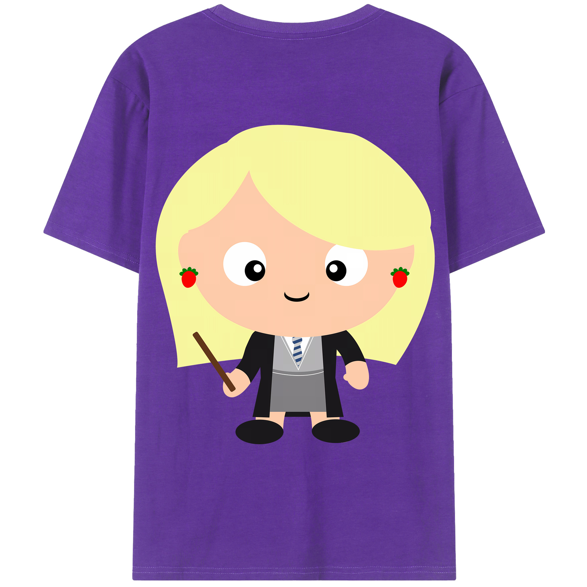 （画像用） Harry Potter ハリー・ポッターシリーズ 綿100％ メンズ半袖Tシャツ（バックプリント） 通気性