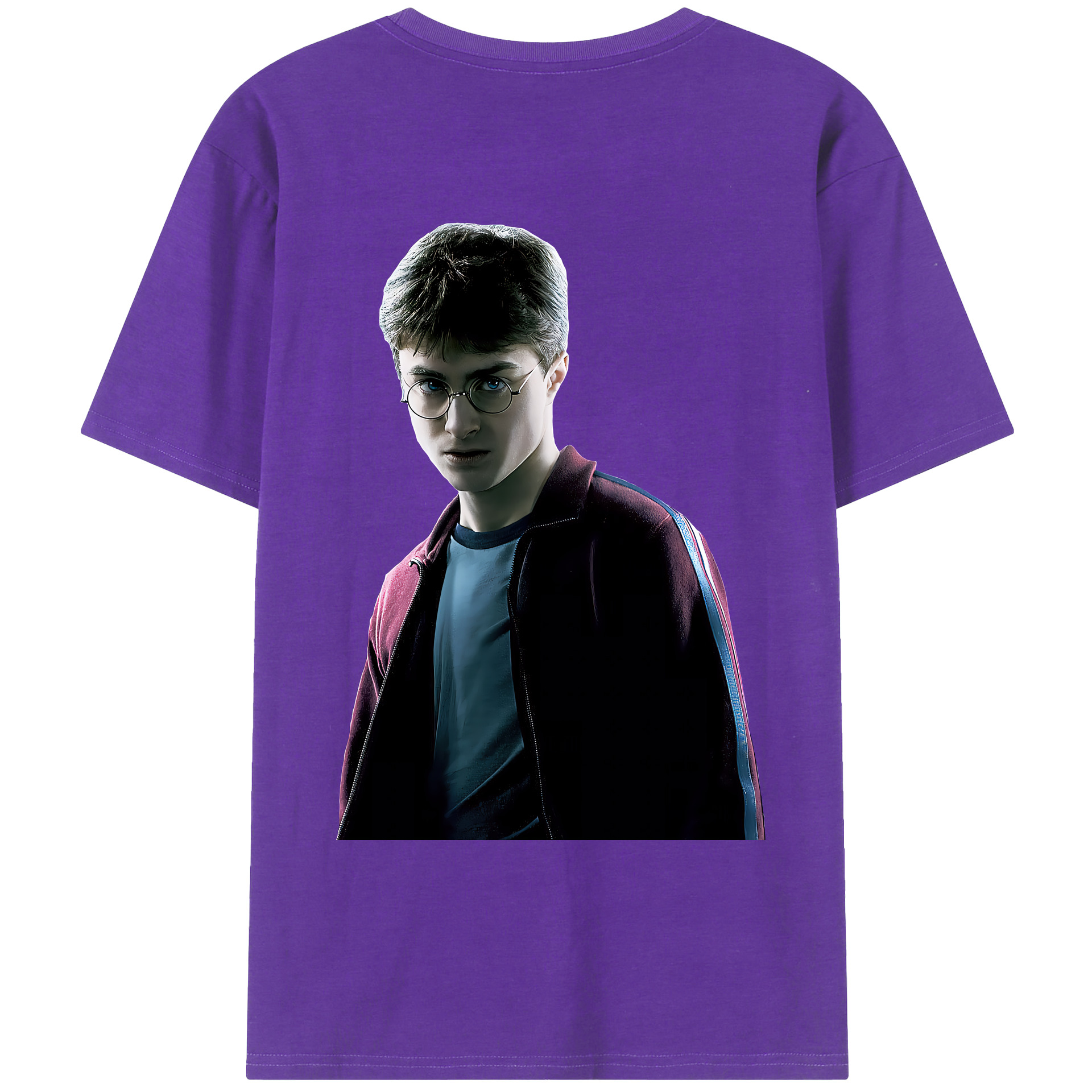 （画像用） Harry Potter ハリー・ポッターシリーズ 綿100％ メンズ半袖Tシャツ（バックプリント） 通気性