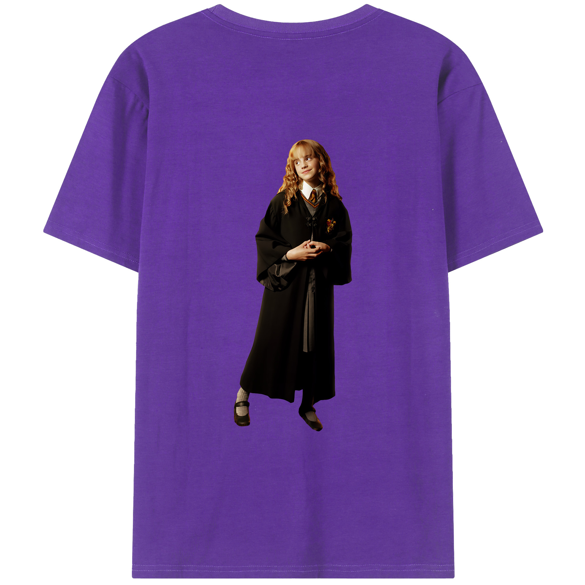 （画像用） Harry Potter ハリー・ポッターシリーズ 綿100％ メンズ半袖Tシャツ（バックプリント） 通気性