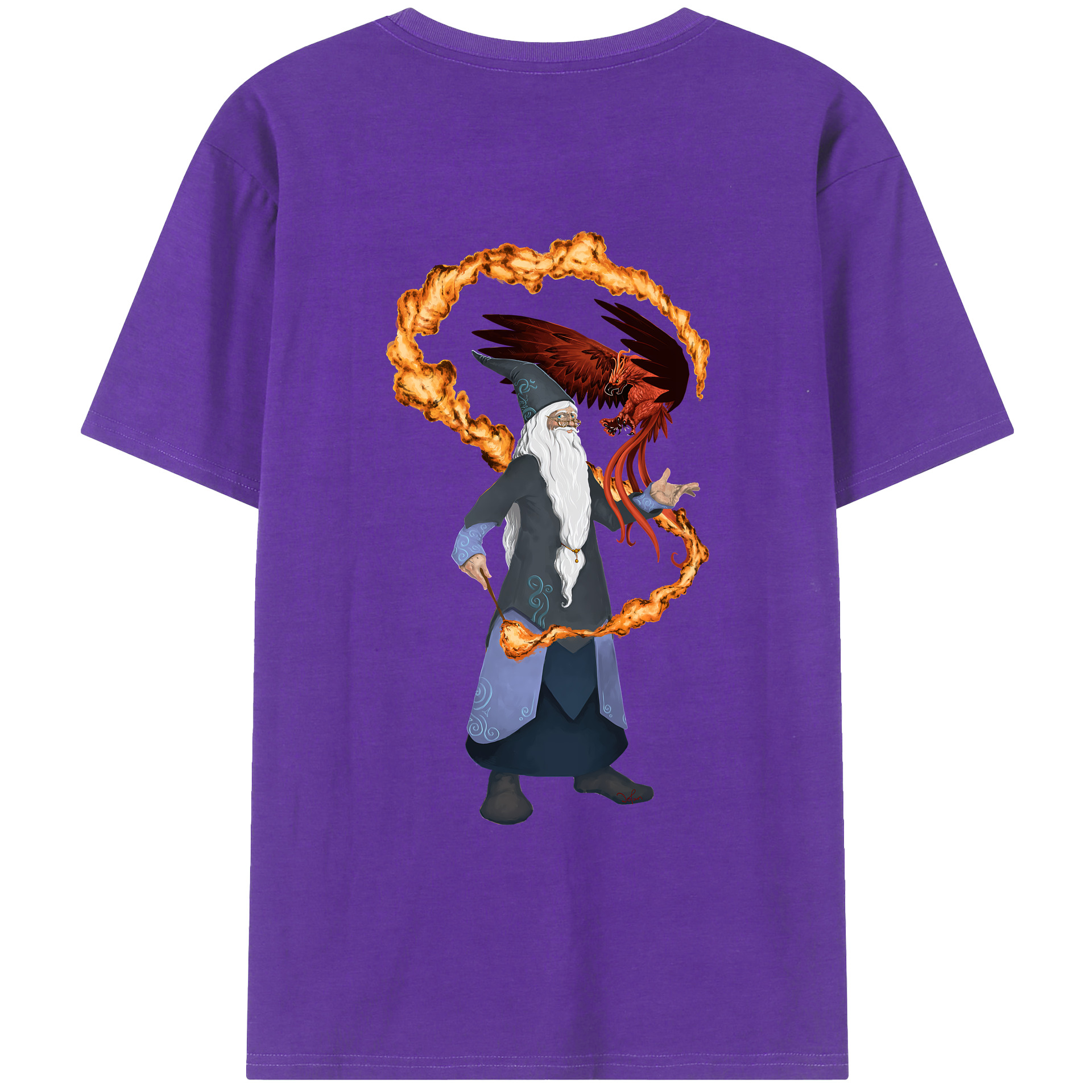 （画像用） Harry Potter ハリー・ポッターシリーズ 綿100％ メンズ半袖Tシャツ（バックプリント） 通気性
