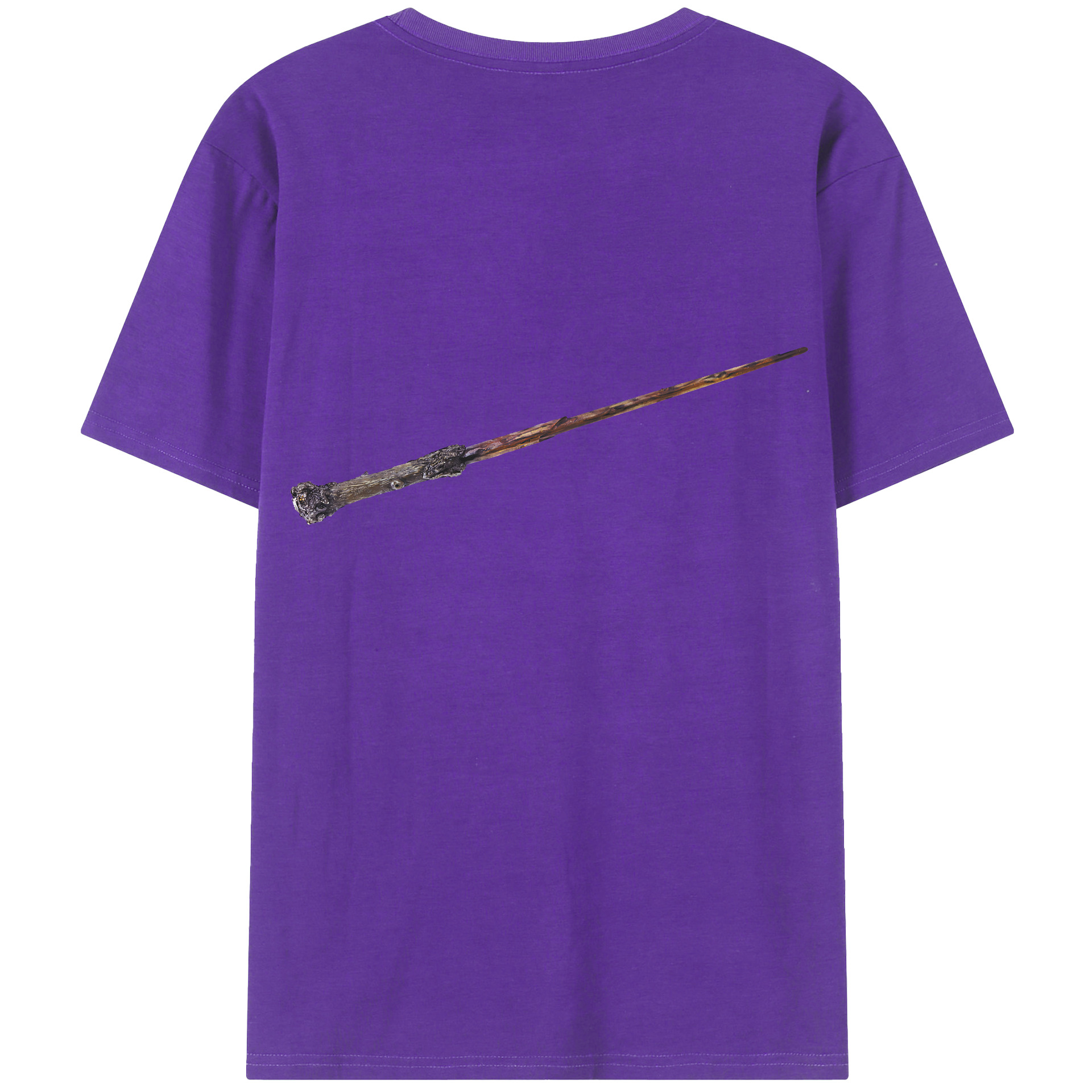 （画像用） Harry Potter ハリー・ポッターシリーズ 綿100％ メンズ半袖Tシャツ（バックプリント） 通気性