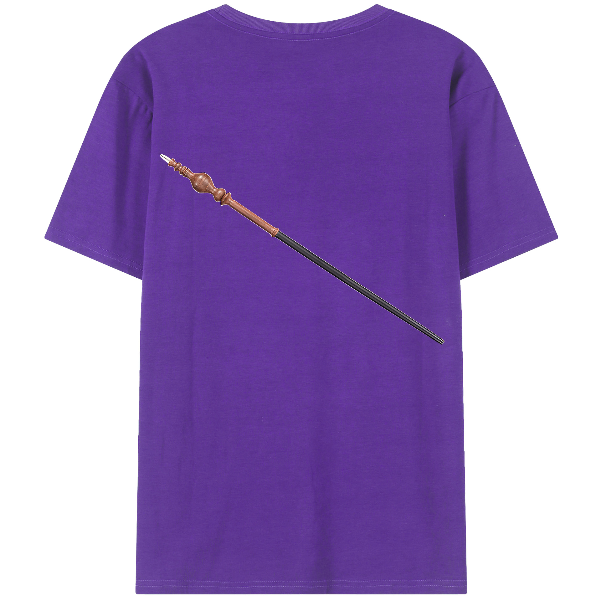 （画像用） Harry Potter ハリー・ポッターシリーズ 綿100％ メンズ半袖Tシャツ（バックプリント） 通気性