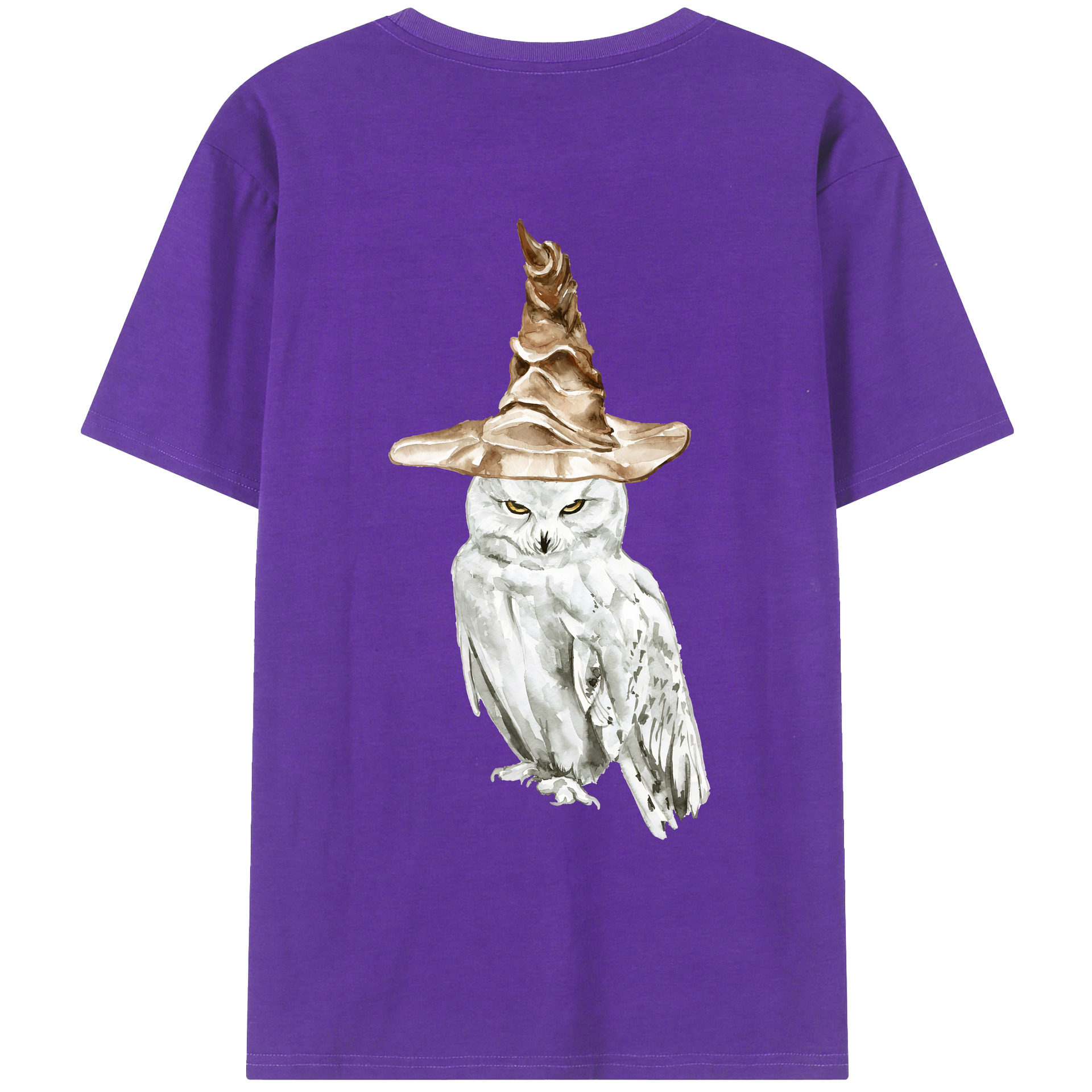 （画像用） Harry Potter ハリー・ポッターシリーズ 綿100％ メンズ半袖Tシャツ（バックプリント） 通気性