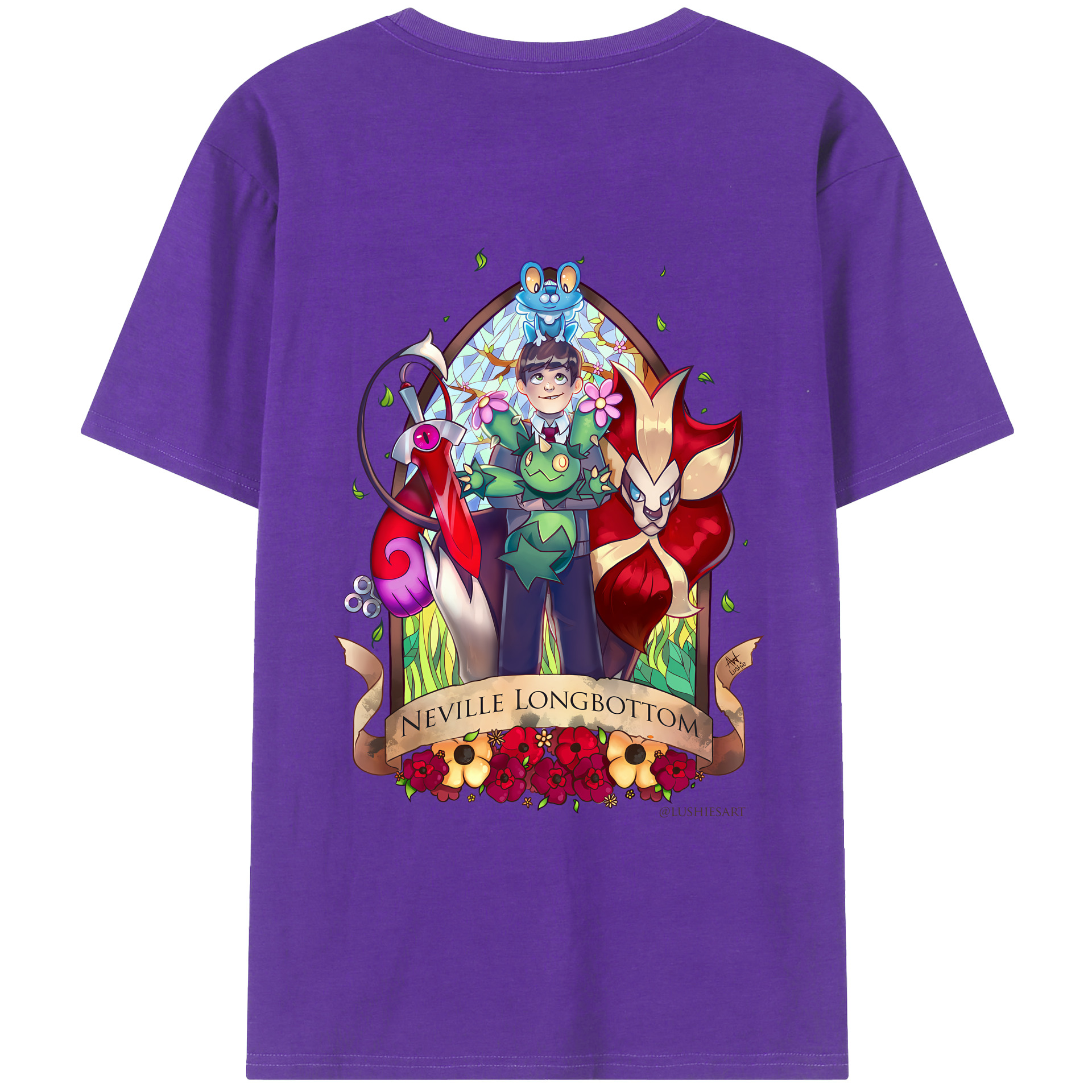 （画像用） Harry Potter ハリー・ポッターシリーズ 綿100％ メンズ半袖Tシャツ（バックプリント） 通気性