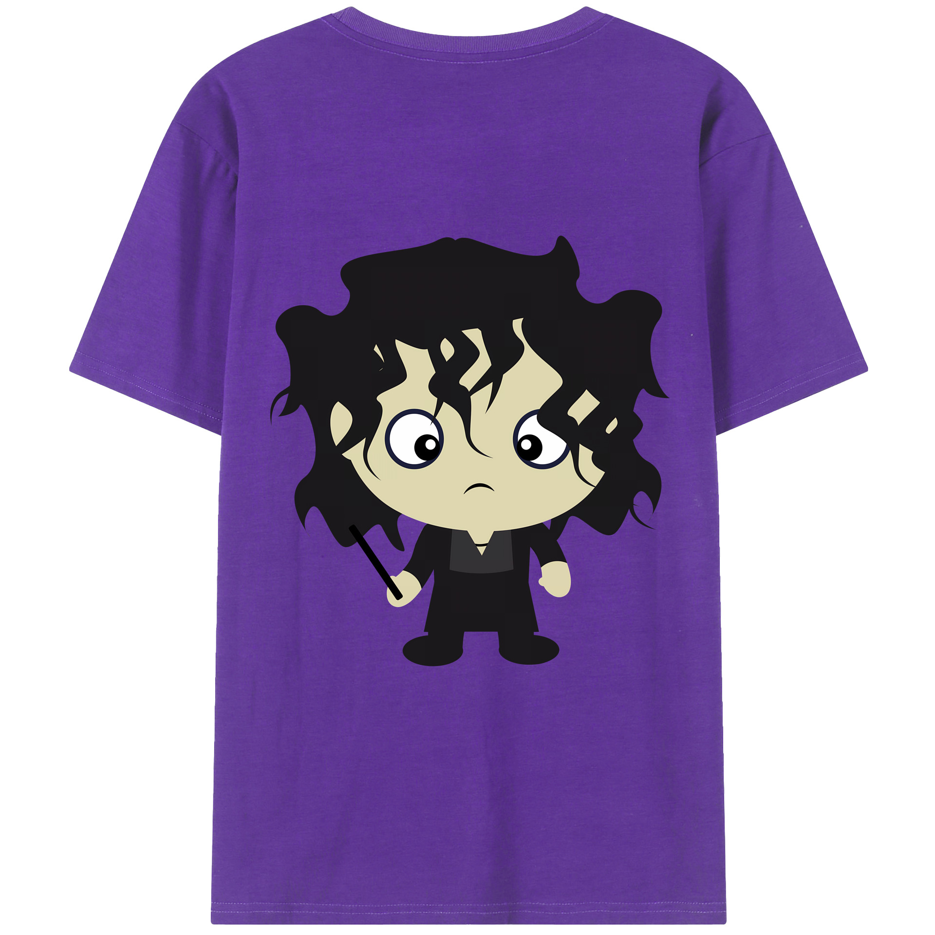 （画像用） Harry Potter ハリー・ポッターシリーズ 綿100％ メンズ半袖Tシャツ（バックプリント） 通気性