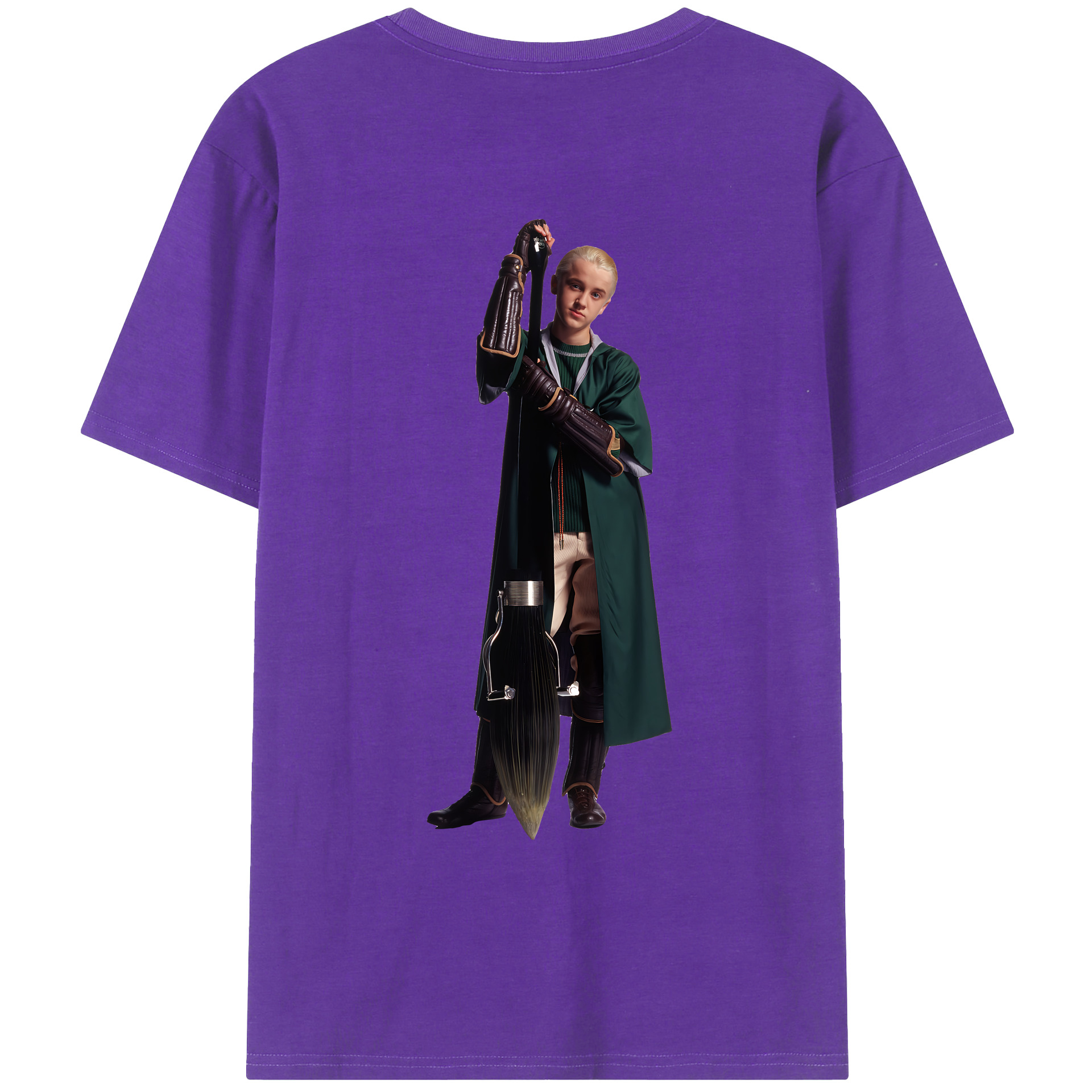 （画像用） Harry Potter ハリー・ポッターシリーズ 綿100％ メンズ半袖Tシャツ（バックプリント） 通気性