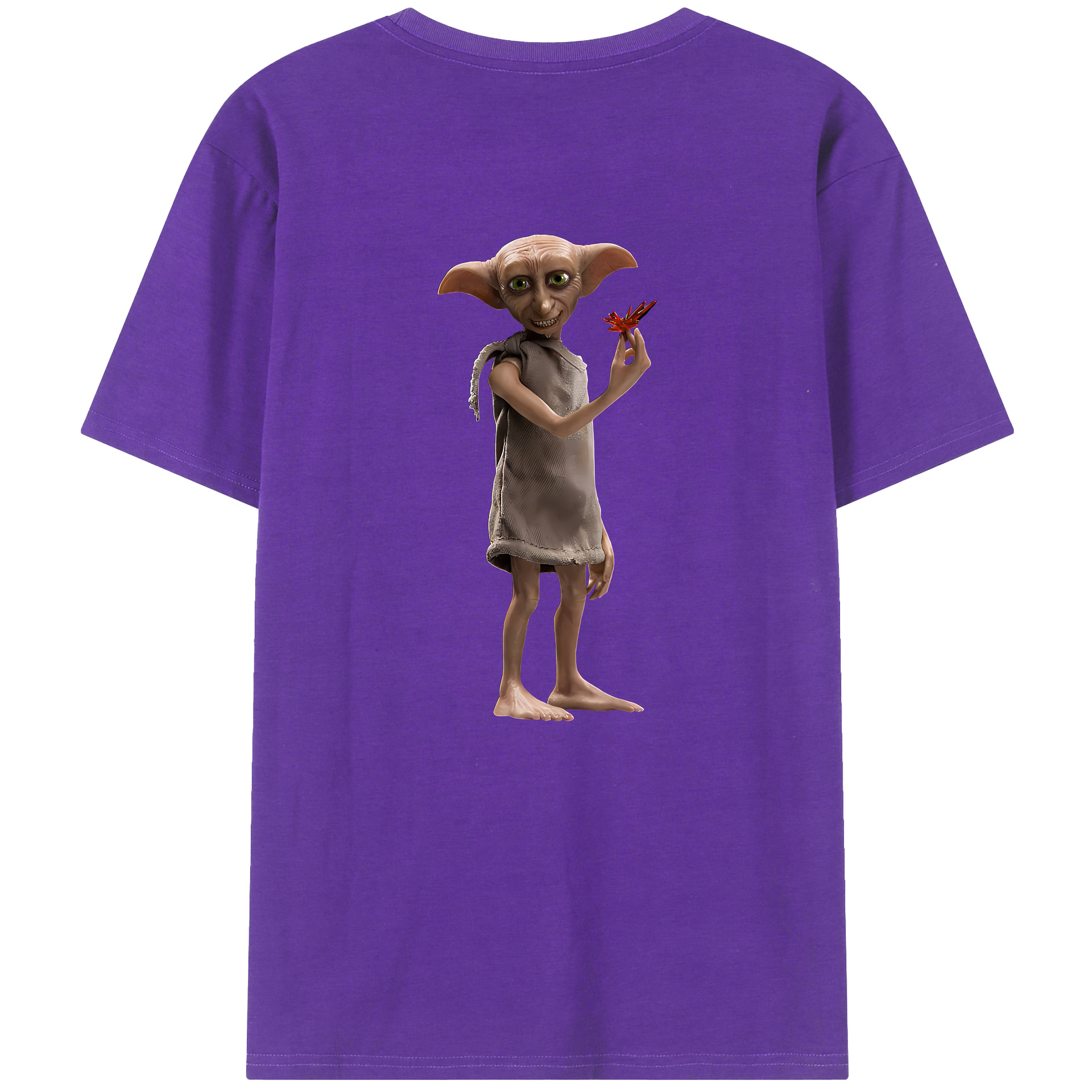 （画像用） Harry Potter ハリー・ポッターシリーズ 綿100％ メンズ半袖Tシャツ（バックプリント） 通気性