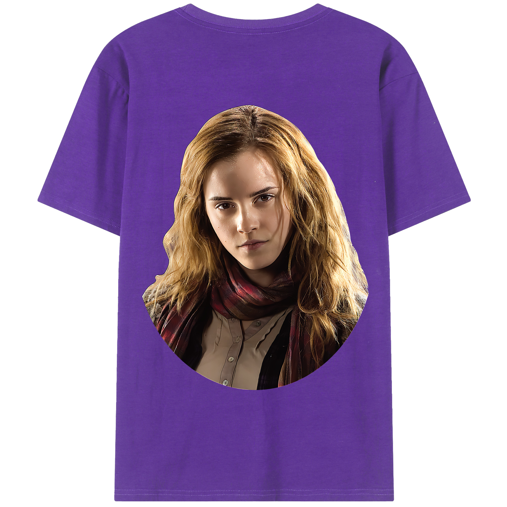 （画像用） Harry Potter ハリー・ポッターシリーズ 綿100％ メンズ半袖Tシャツ（バックプリント） 通気性