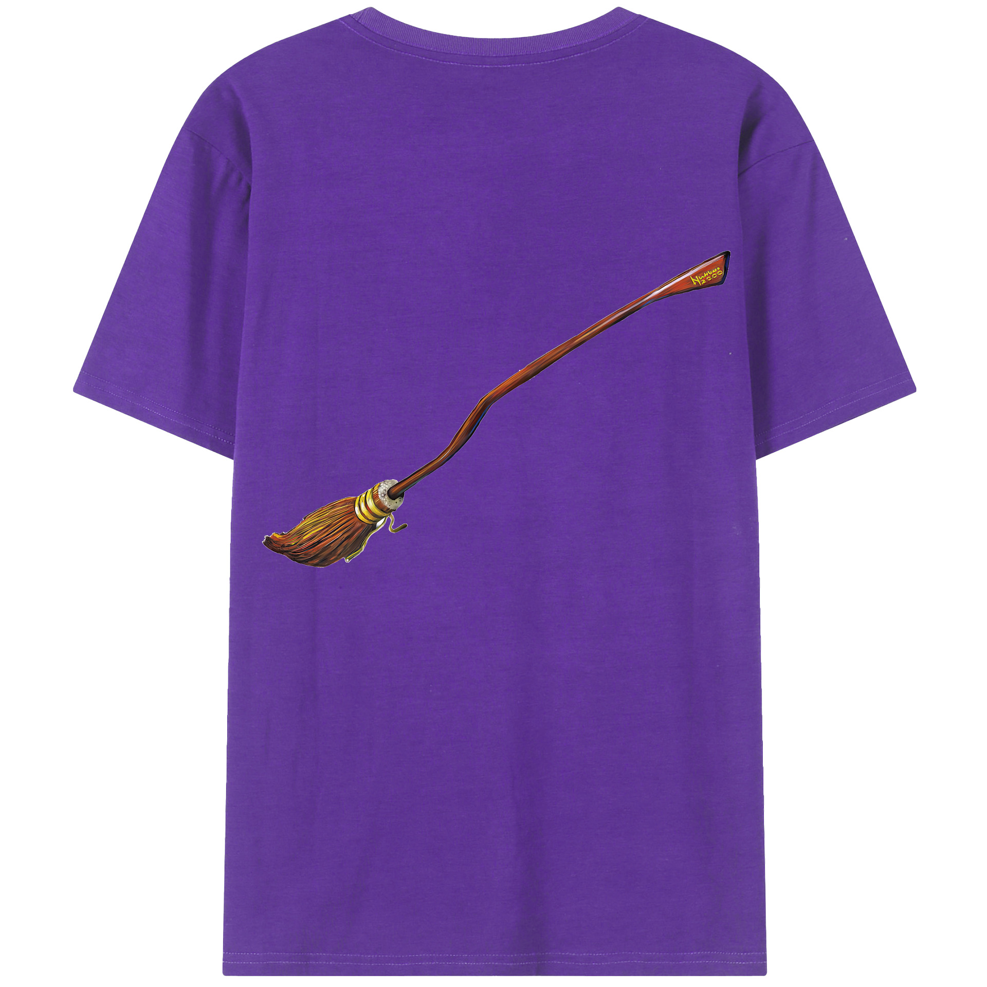 （画像用） Harry Potter ハリー・ポッターシリーズ 綿100％ メンズ半袖Tシャツ（バックプリント） 通気性