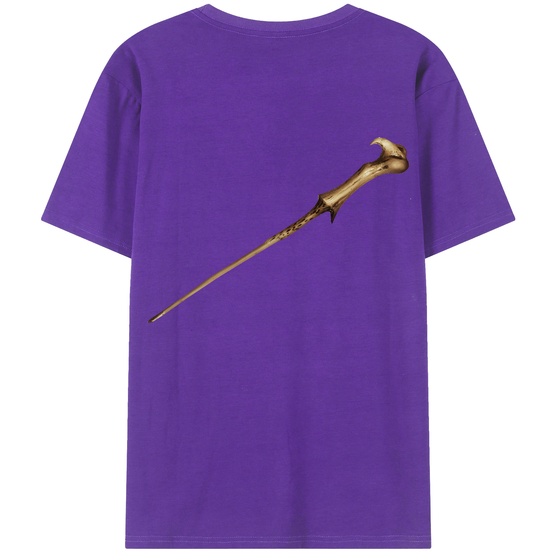 （画像用） Harry Potter ハリー・ポッターシリーズ 綿100％ メンズ半袖Tシャツ（バックプリント） 通気性