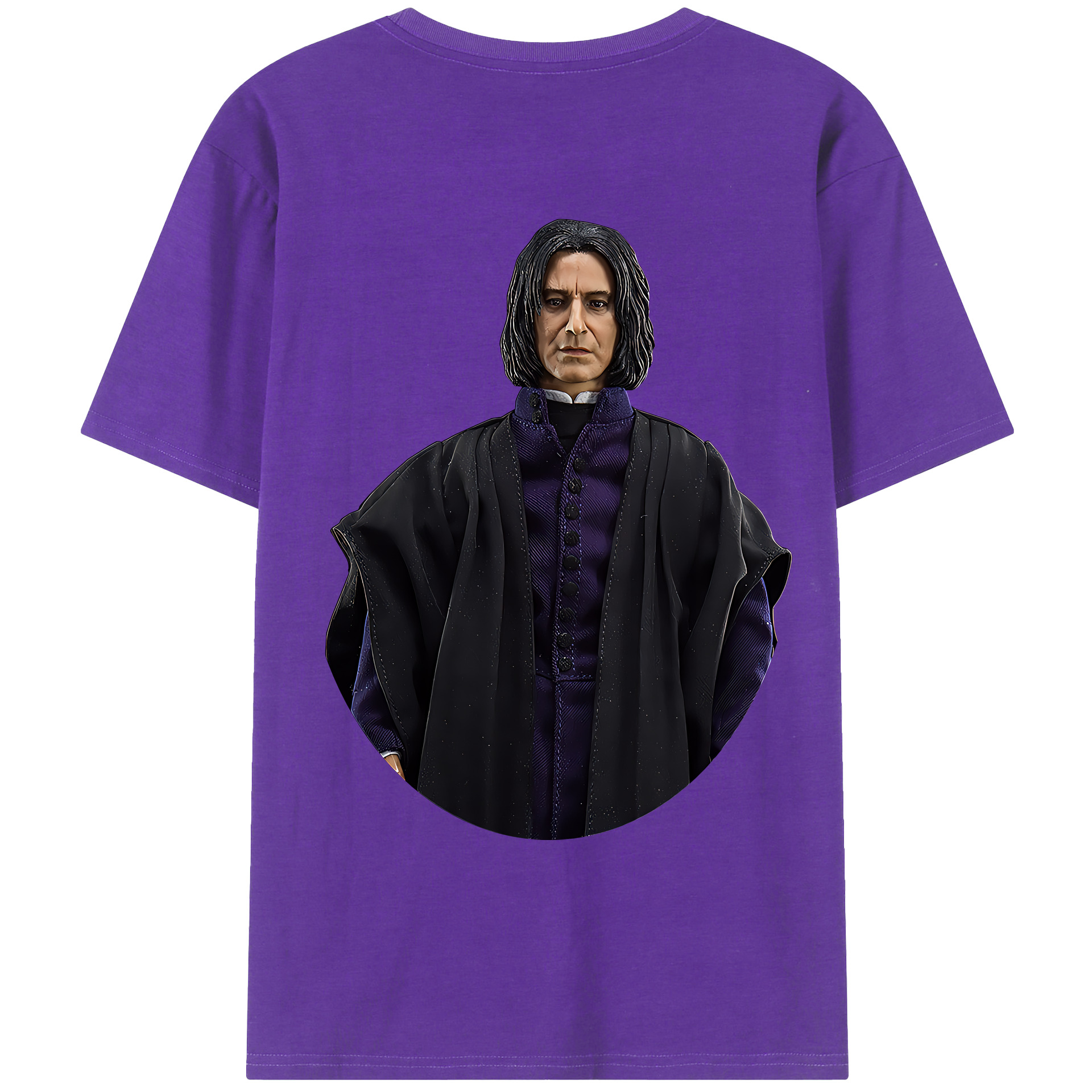 （画像用） Harry Potter ハリー・ポッターシリーズ 綿100％ メンズ半袖Tシャツ（バックプリント） 通気性