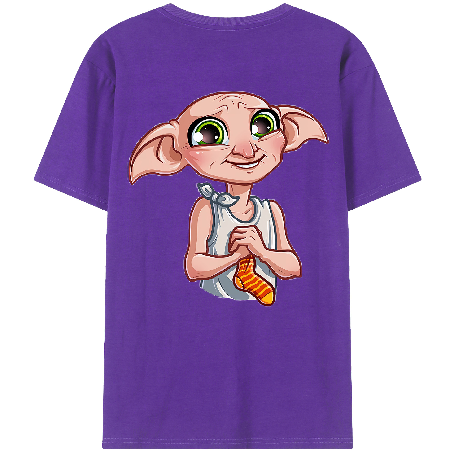 （画像用） Harry Potter ハリー・ポッターシリーズ 綿100％ メンズ半袖Tシャツ（バックプリント） 通気性