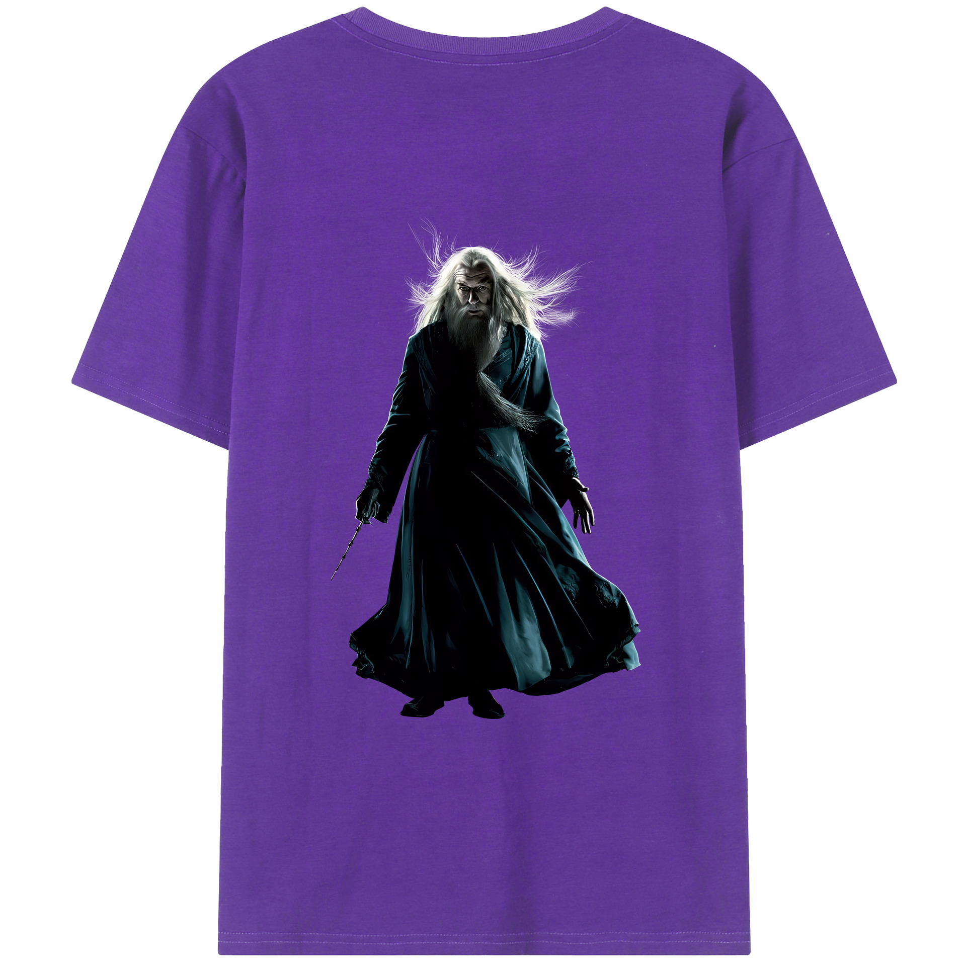 （画像用） Harry Potter ハリー・ポッターシリーズ 綿100％ メンズ半袖Tシャツ（バックプリント） 通気性