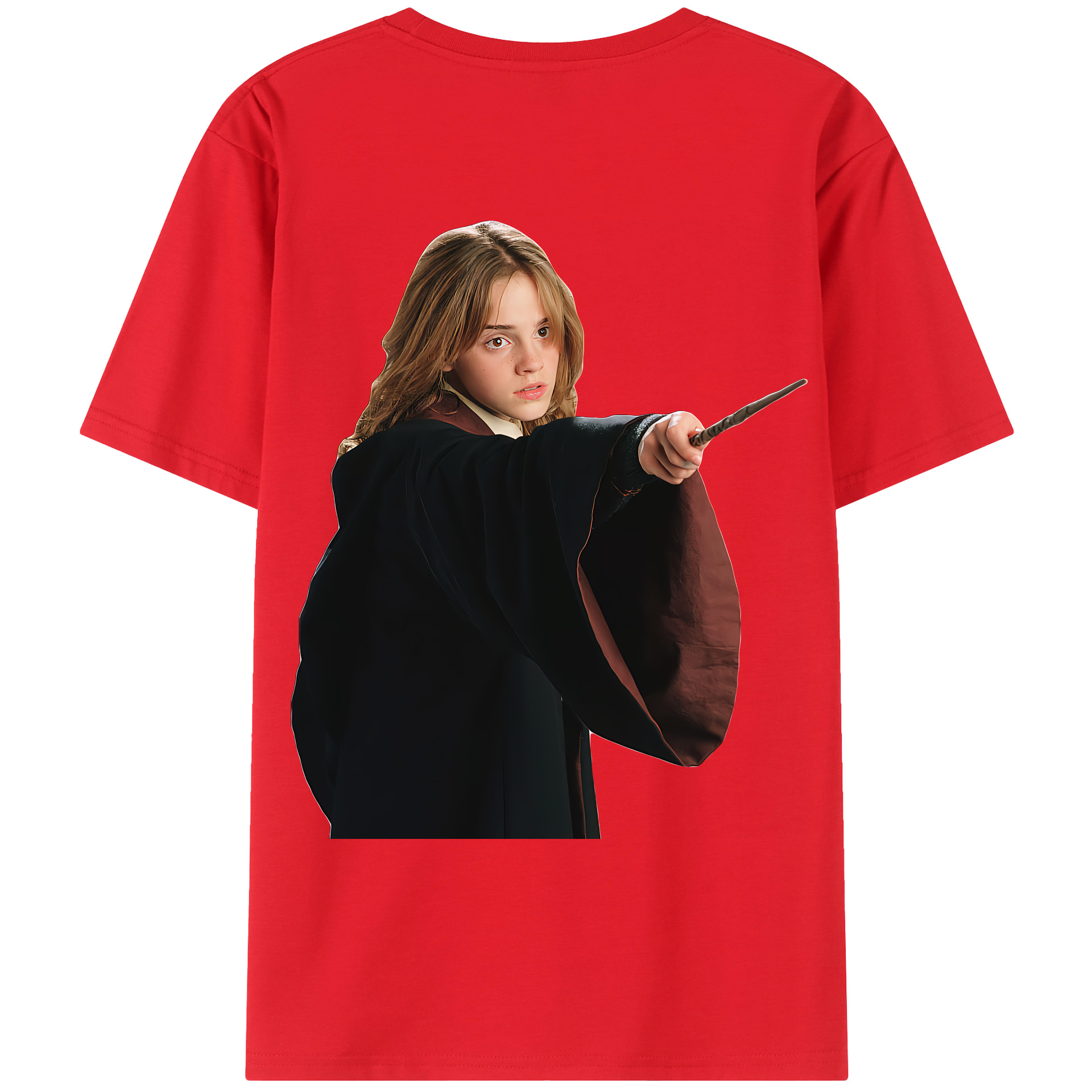 （画像用） Harry Potter ハリー・ポッターシリーズ 綿100％ メンズ半袖Tシャツ（バックプリント） 通気性