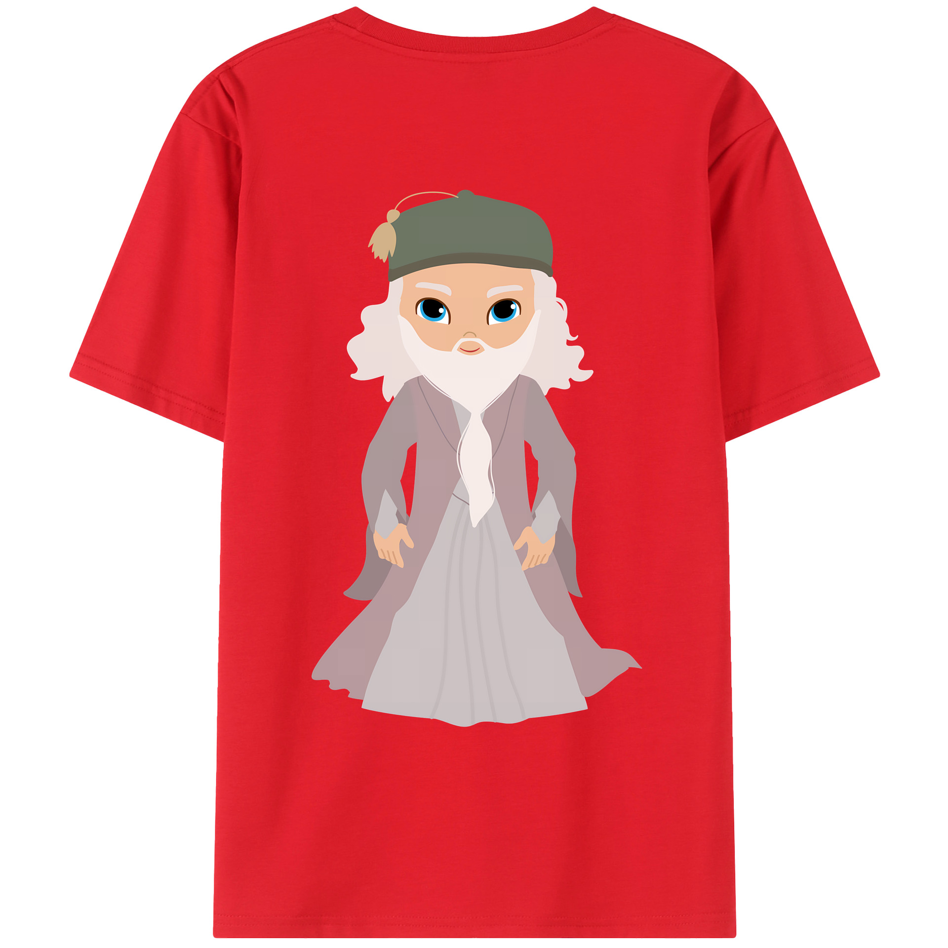 （画像用） Harry Potter ハリー・ポッターシリーズ 綿100％ メンズ半袖Tシャツ（バックプリント） 通気性