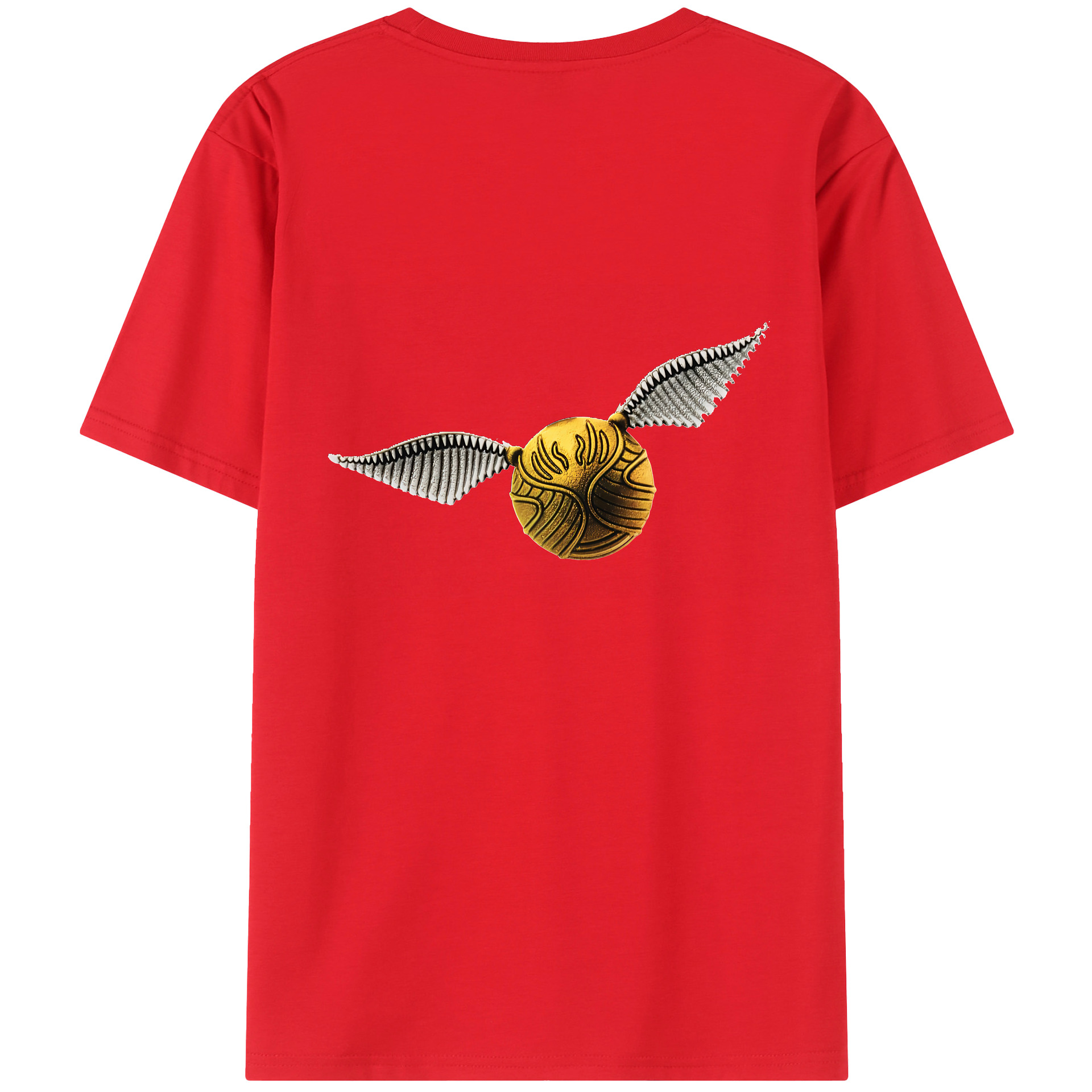 （画像用） Harry Potter ハリー・ポッターシリーズ 綿100％ メンズ半袖Tシャツ（バックプリント） 通気性