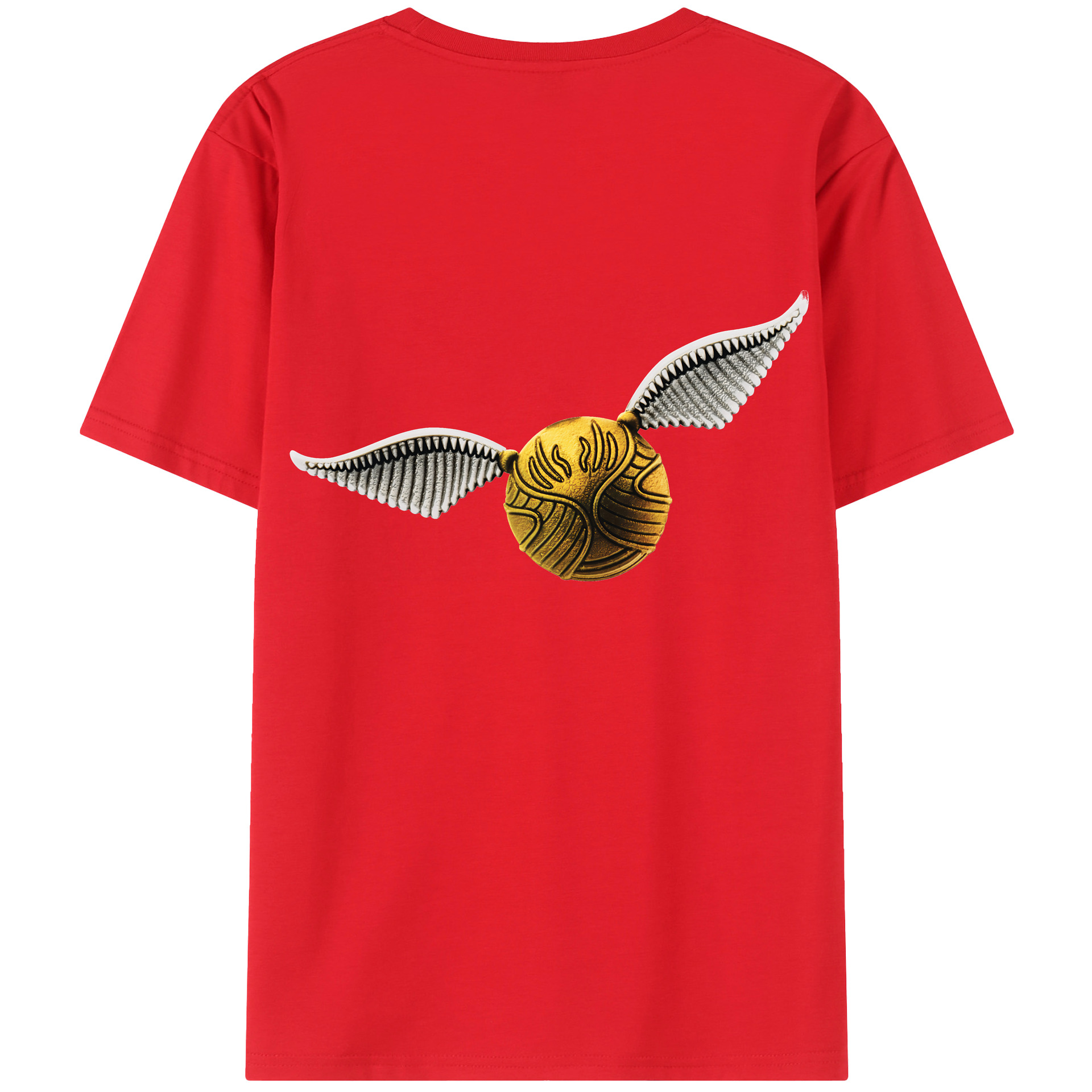 （画像用） Harry Potter ハリー・ポッターシリーズ 綿100％ メンズ半袖Tシャツ（バックプリント） 通気性