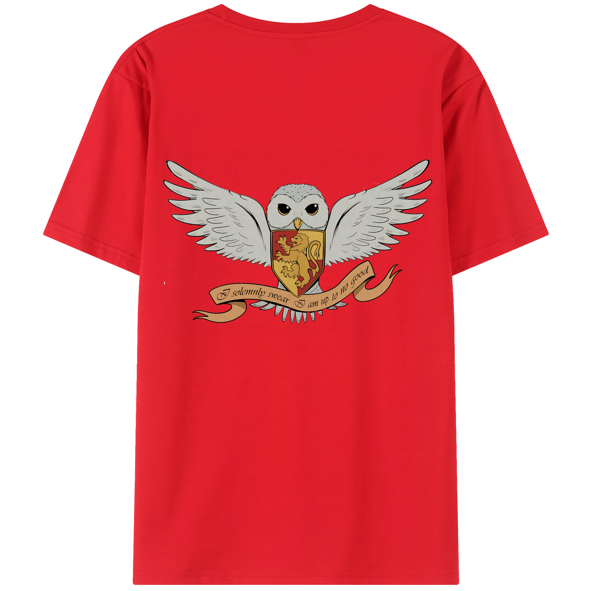 （画像用） Harry Potter ハリー・ポッターシリーズ 綿100％ メンズ半袖Tシャツ（バックプリント） 通気性