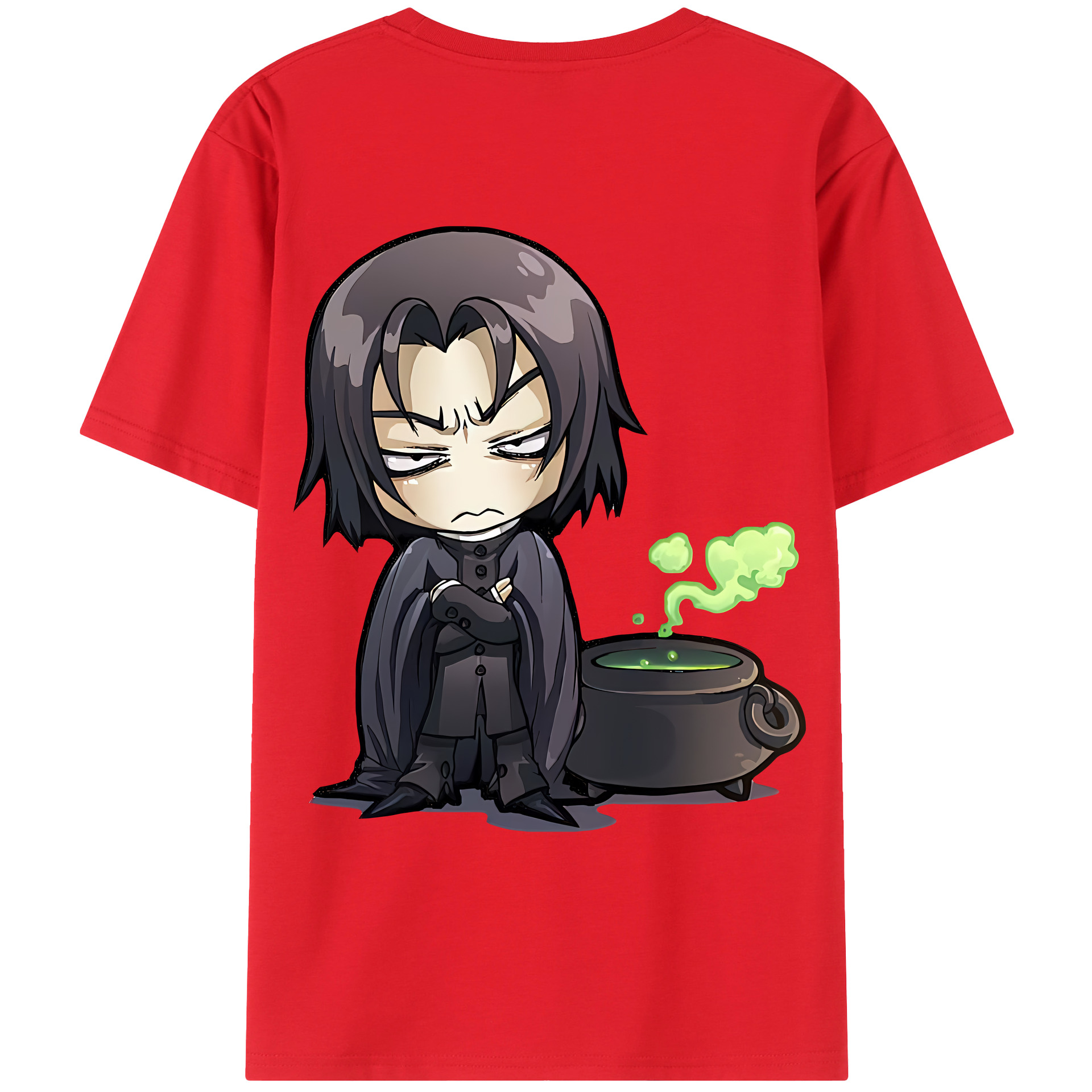 （画像用） Harry Potter ハリー・ポッターシリーズ 綿100％ メンズ半袖Tシャツ（バックプリント） 通気性