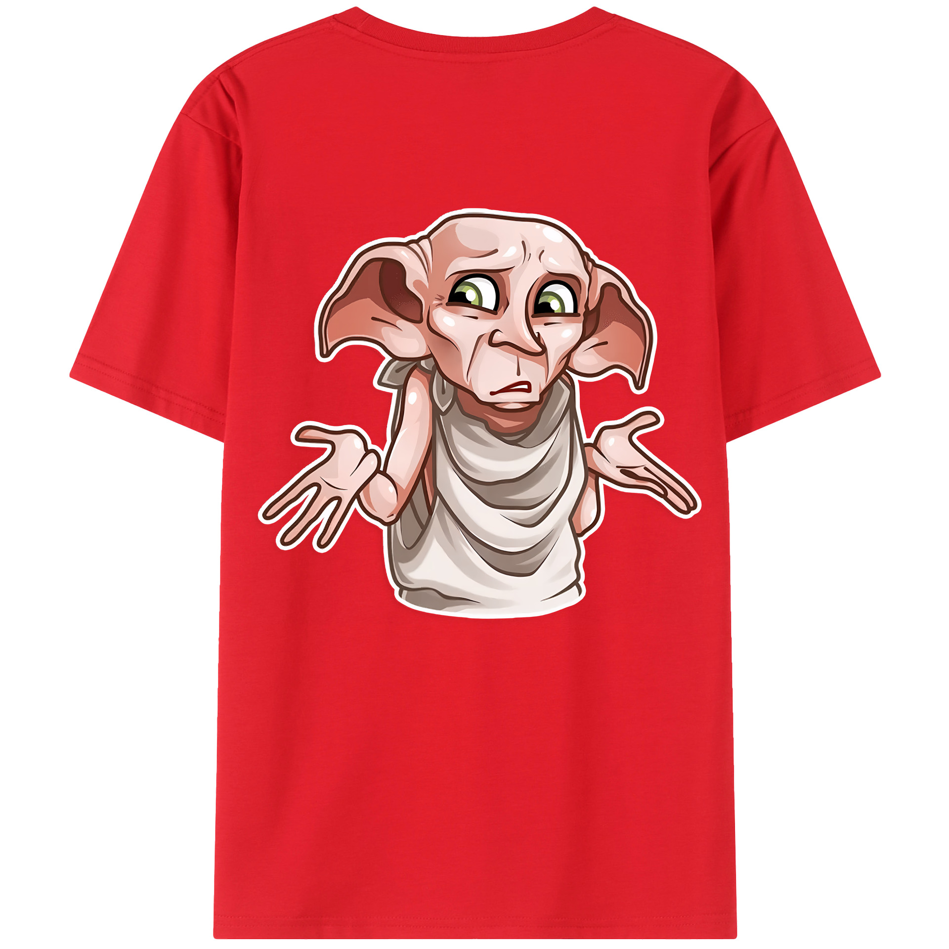 （画像用） Harry Potter ハリー・ポッターシリーズ 綿100％ メンズ半袖Tシャツ（バックプリント） 通気性