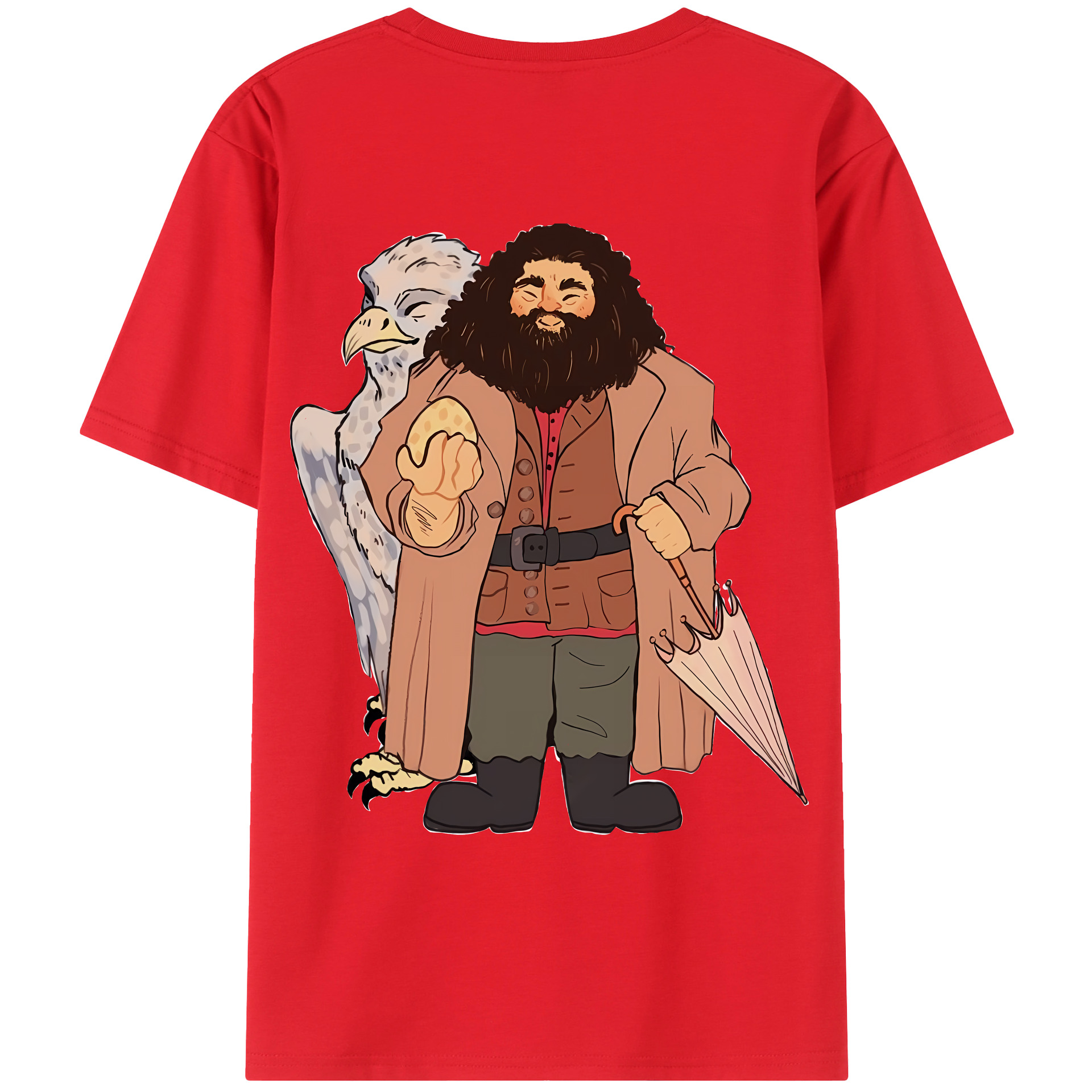 （画像用） Harry Potter ハリー・ポッターシリーズ 綿100％ メンズ半袖Tシャツ（バックプリント） 通気性
