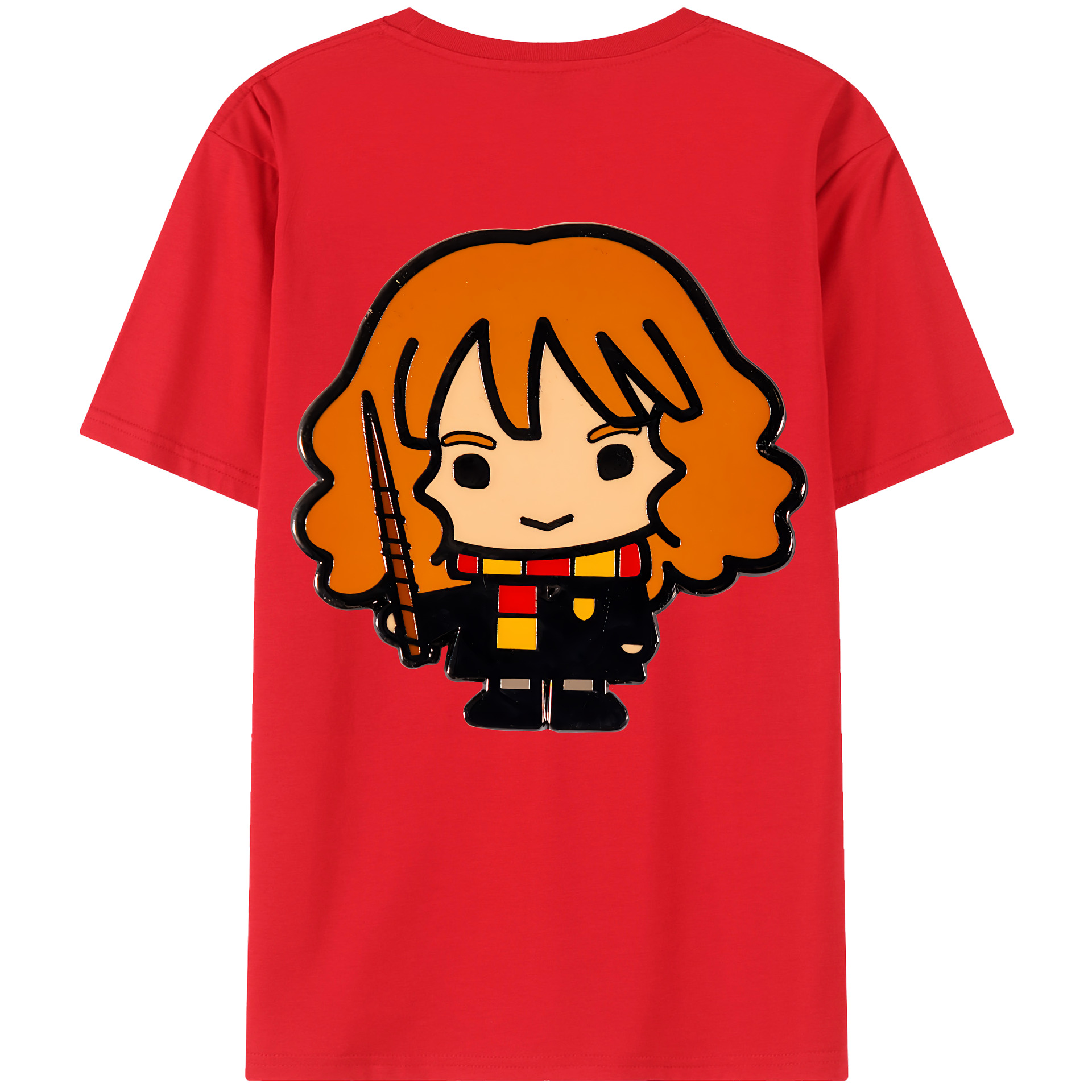 （画像用） Harry Potter ハリー・ポッターシリーズ 綿100％ メンズ半袖Tシャツ（バックプリント） 通気性