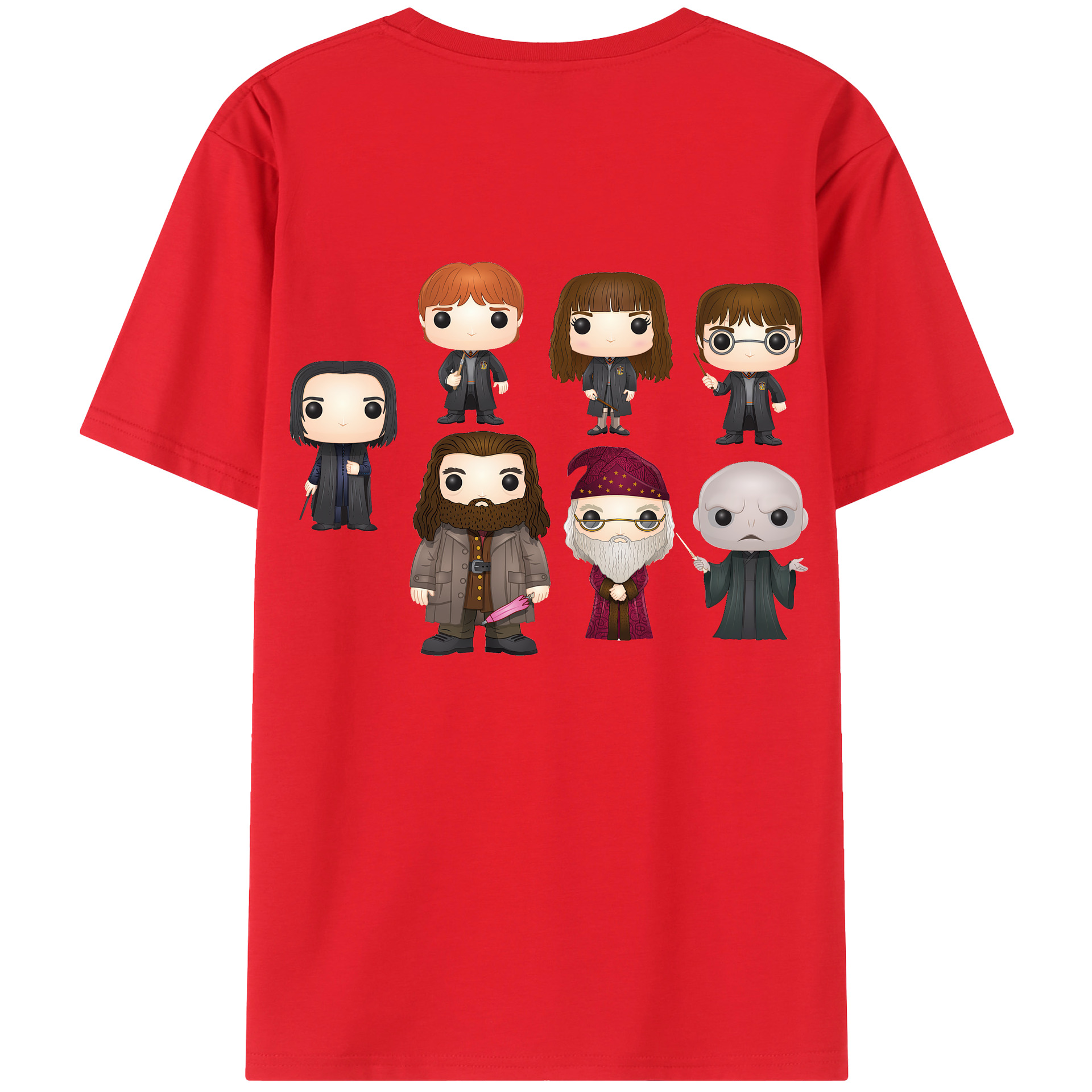 （画像用） Harry Potter ハリー・ポッターシリーズ 綿100％ メンズ半袖Tシャツ（バックプリント） 通気性