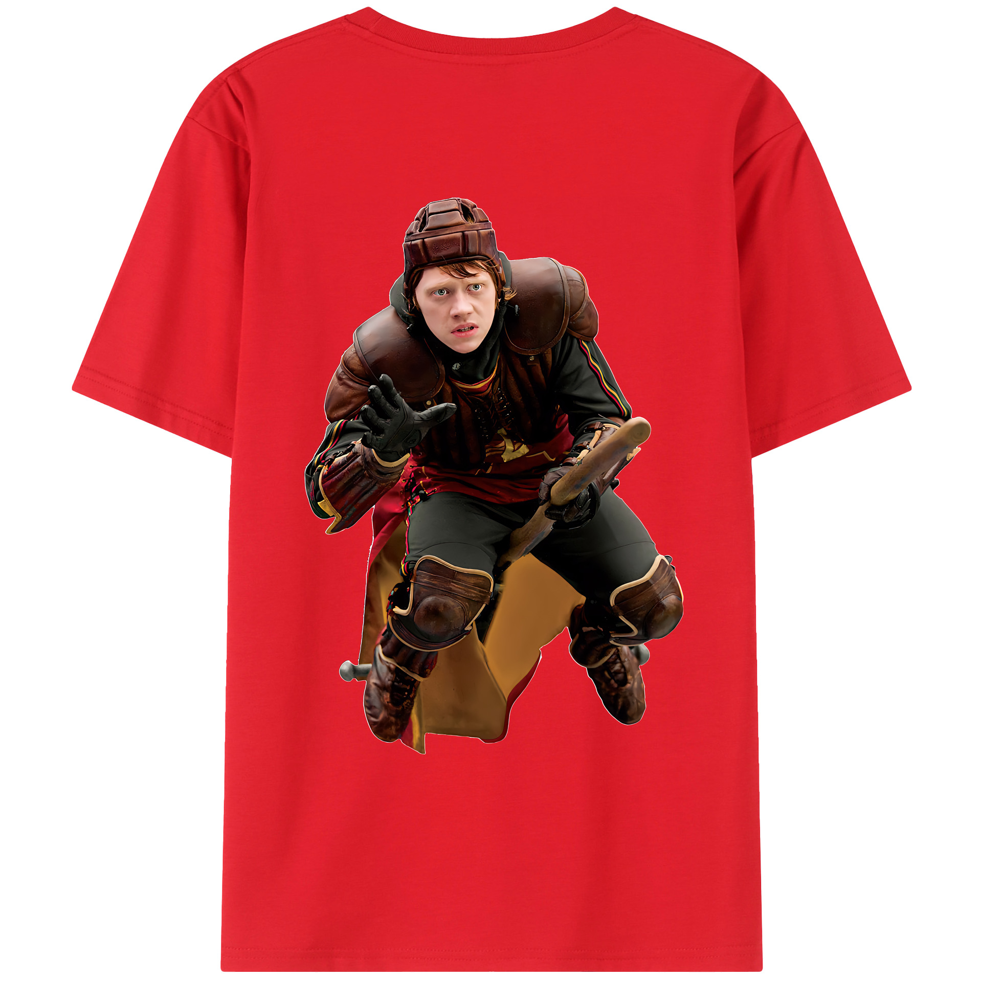（画像用） Harry Potter ハリー・ポッターシリーズ 綿100％ メンズ半袖Tシャツ（バックプリント） 通気性