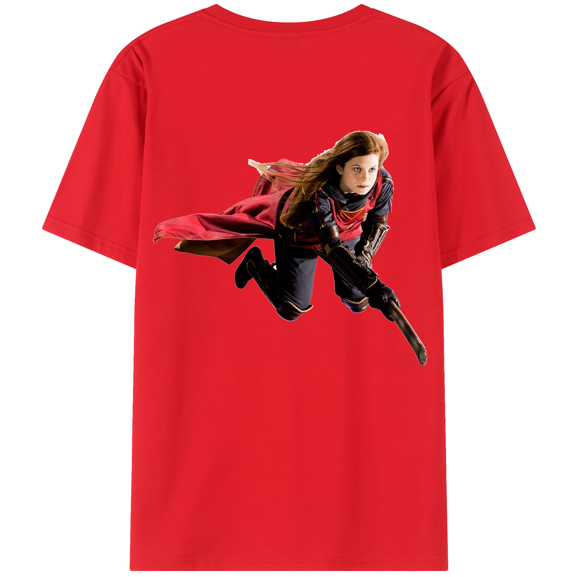 （画像用） Harry Potter ハリー・ポッターシリーズ 綿100％ メンズ半袖Tシャツ（バックプリント） 通気性