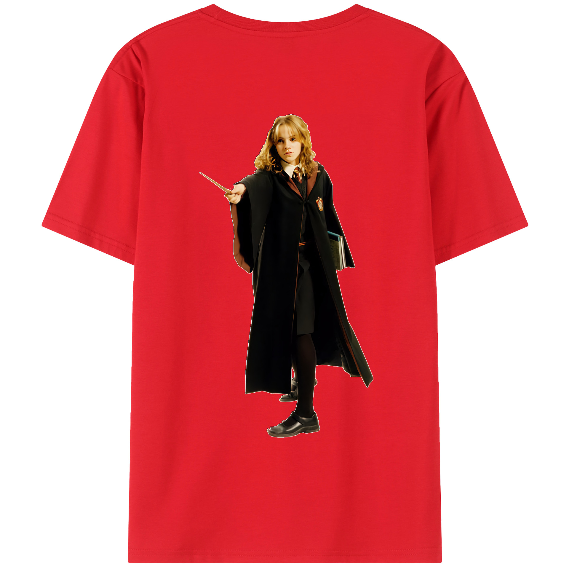 （画像用） Harry Potter ハリー・ポッターシリーズ 綿100％ メンズ半袖Tシャツ（バックプリント） 通気性
