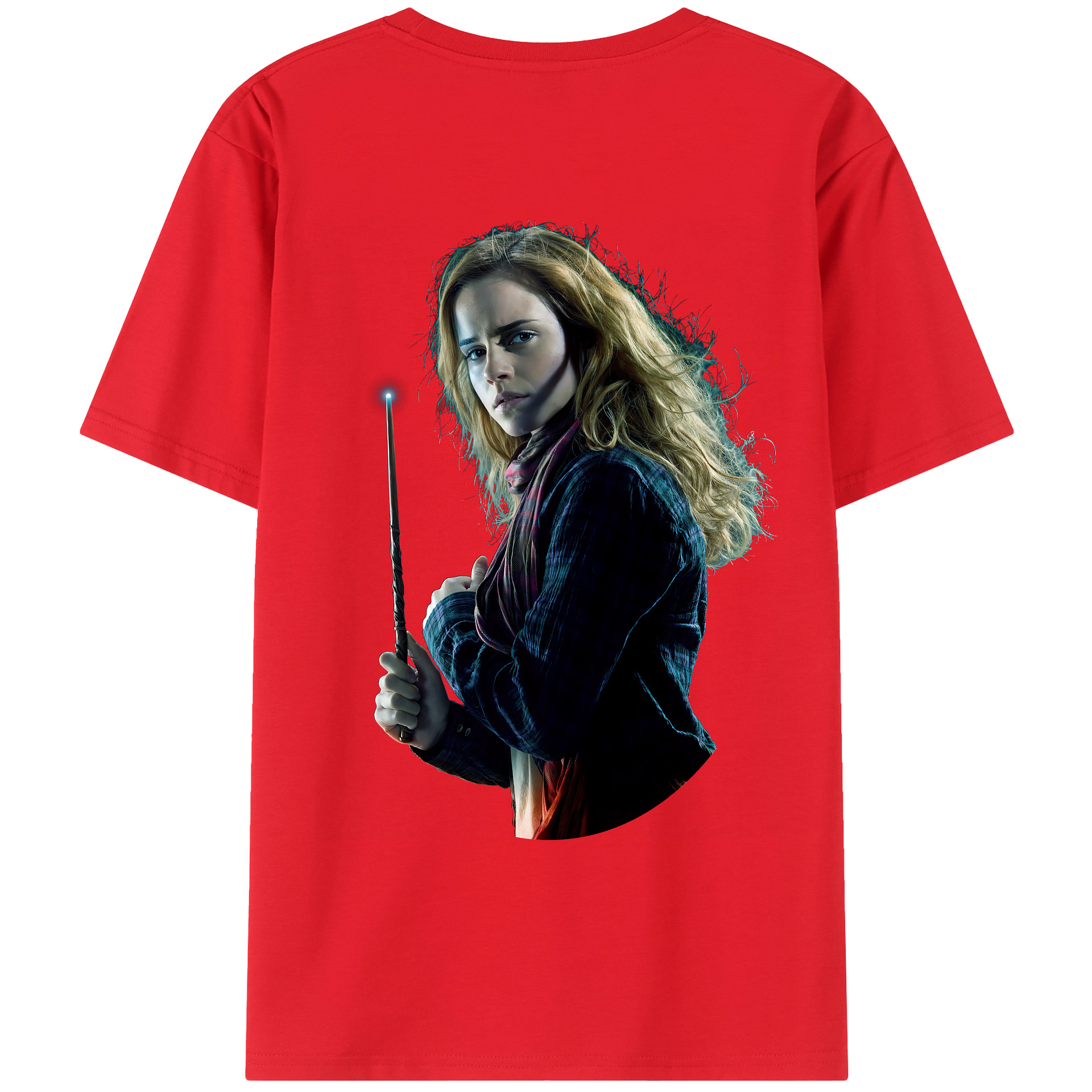 （画像用） Harry Potter ハリー・ポッターシリーズ 綿100％ メンズ半袖Tシャツ（バックプリント） 通気性