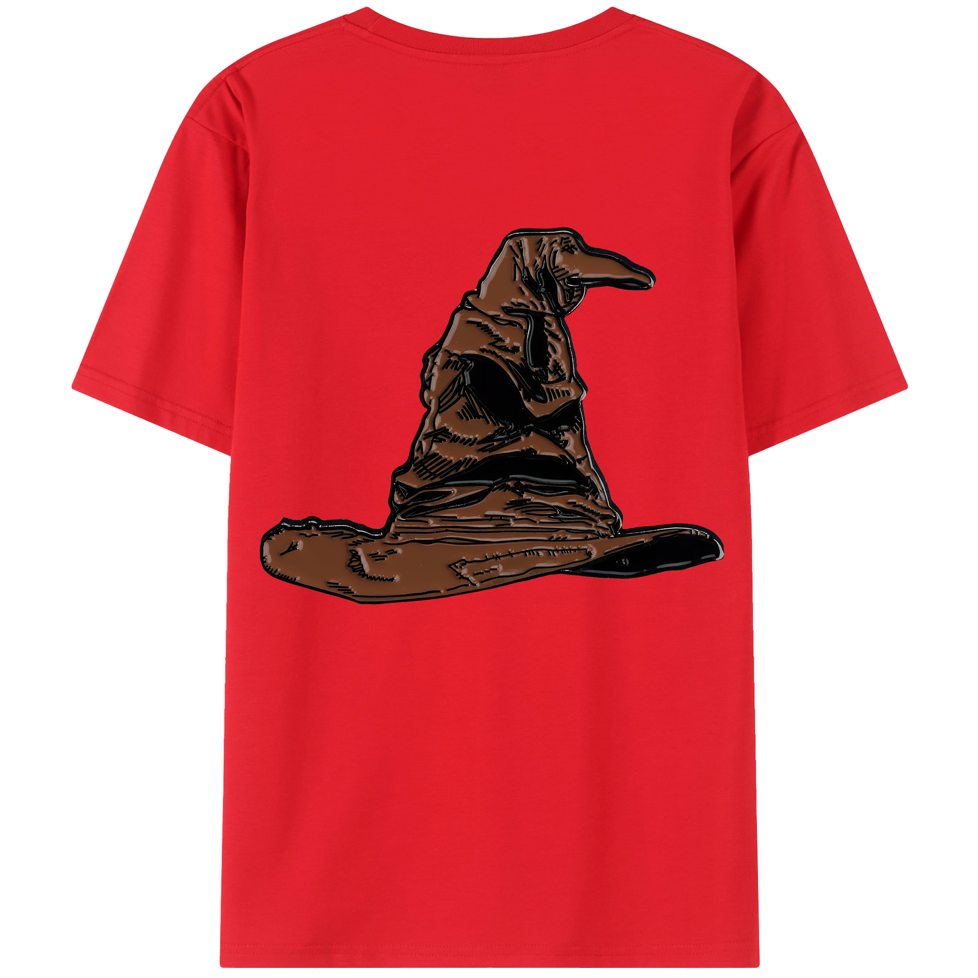 （画像用） Harry Potter ハリー・ポッターシリーズ 綿100％ メンズ半袖Tシャツ（バックプリント） 通気性