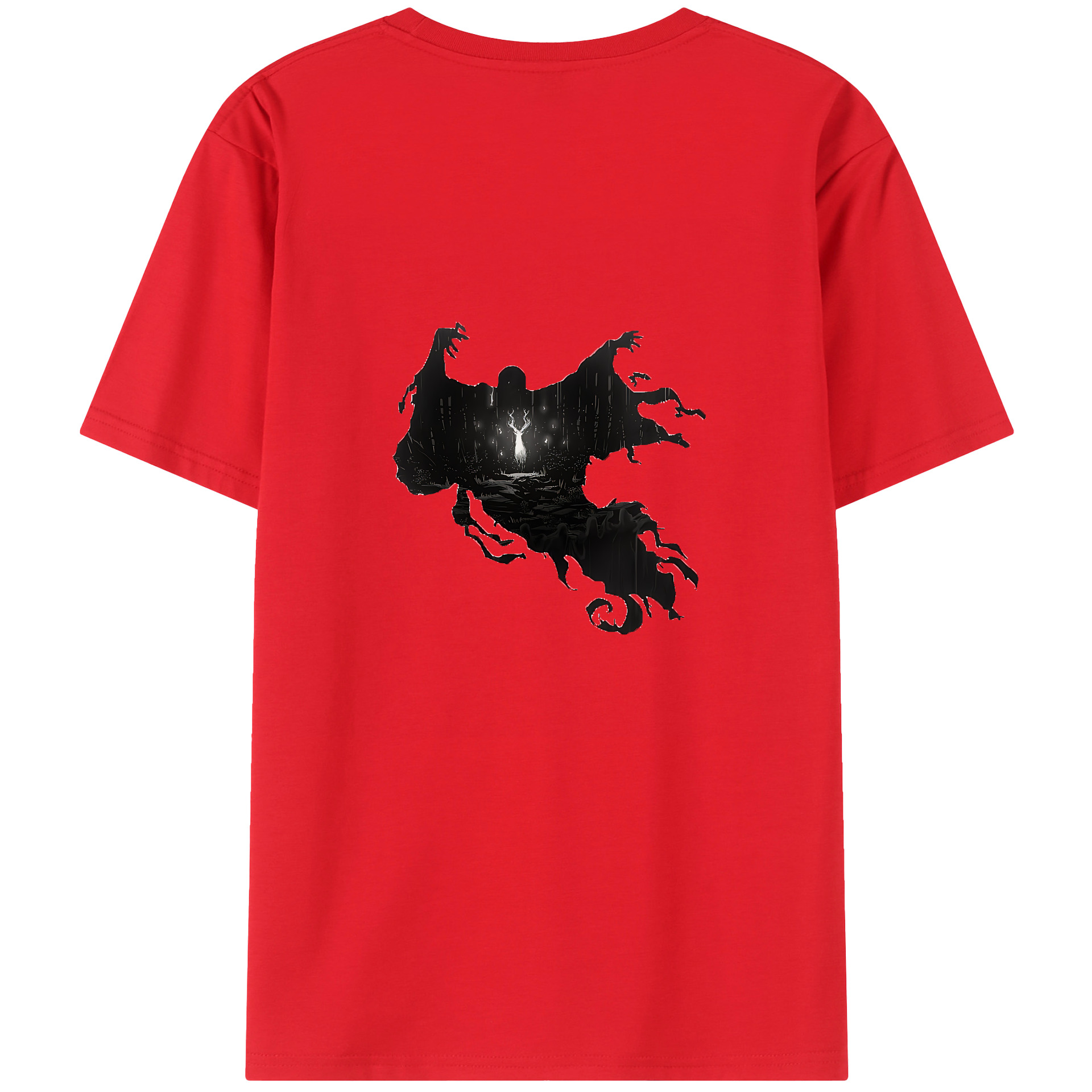 （画像用） Harry Potter ハリー・ポッターシリーズ 綿100％ メンズ半袖Tシャツ（バックプリント） 通気性