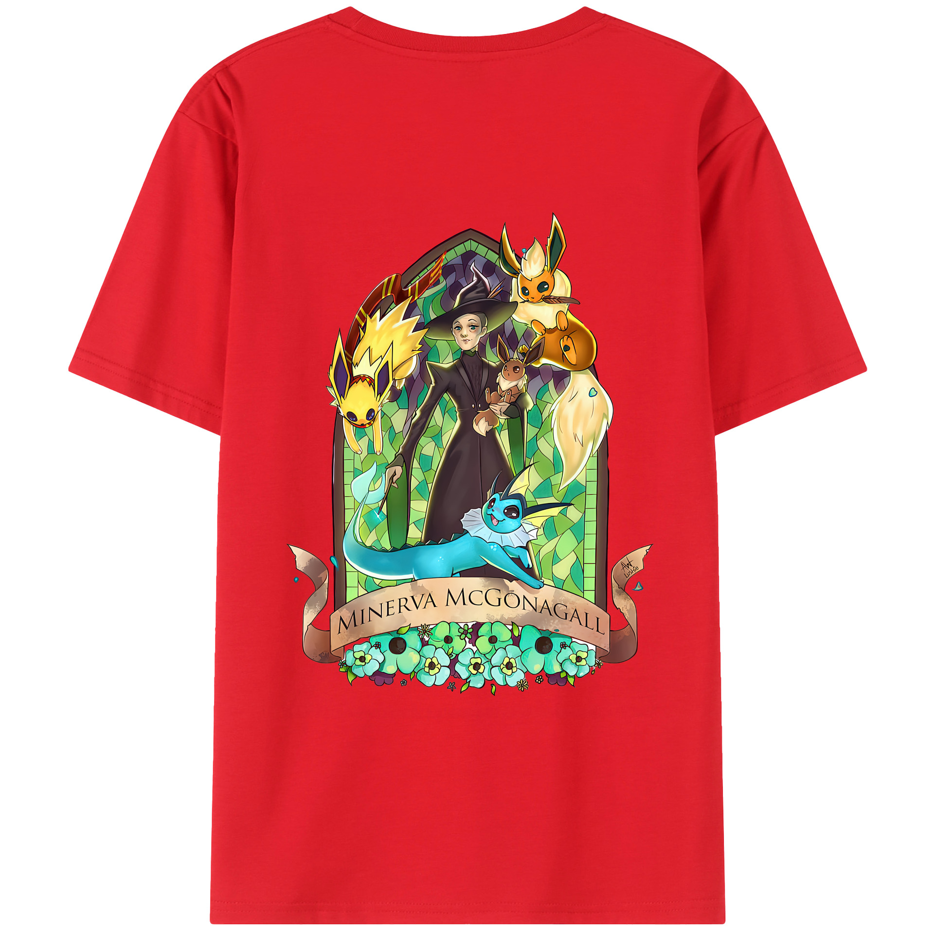 （画像用） Harry Potter ハリー・ポッターシリーズ 綿100％ メンズ半袖Tシャツ（バックプリント） 通気性