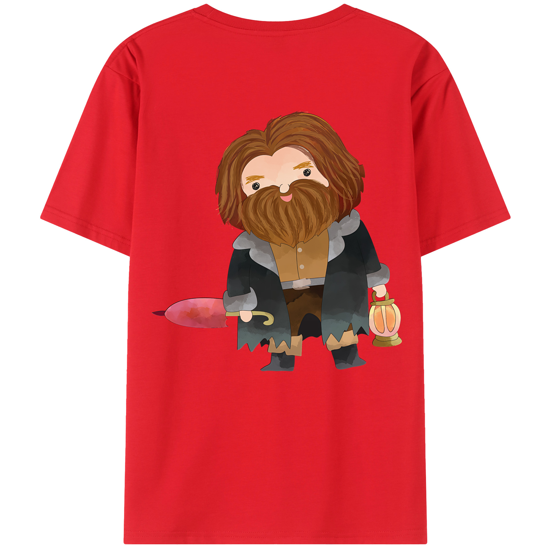 （画像用） Harry Potter ハリー・ポッターシリーズ 綿100％ メンズ半袖Tシャツ（バックプリント） 通気性