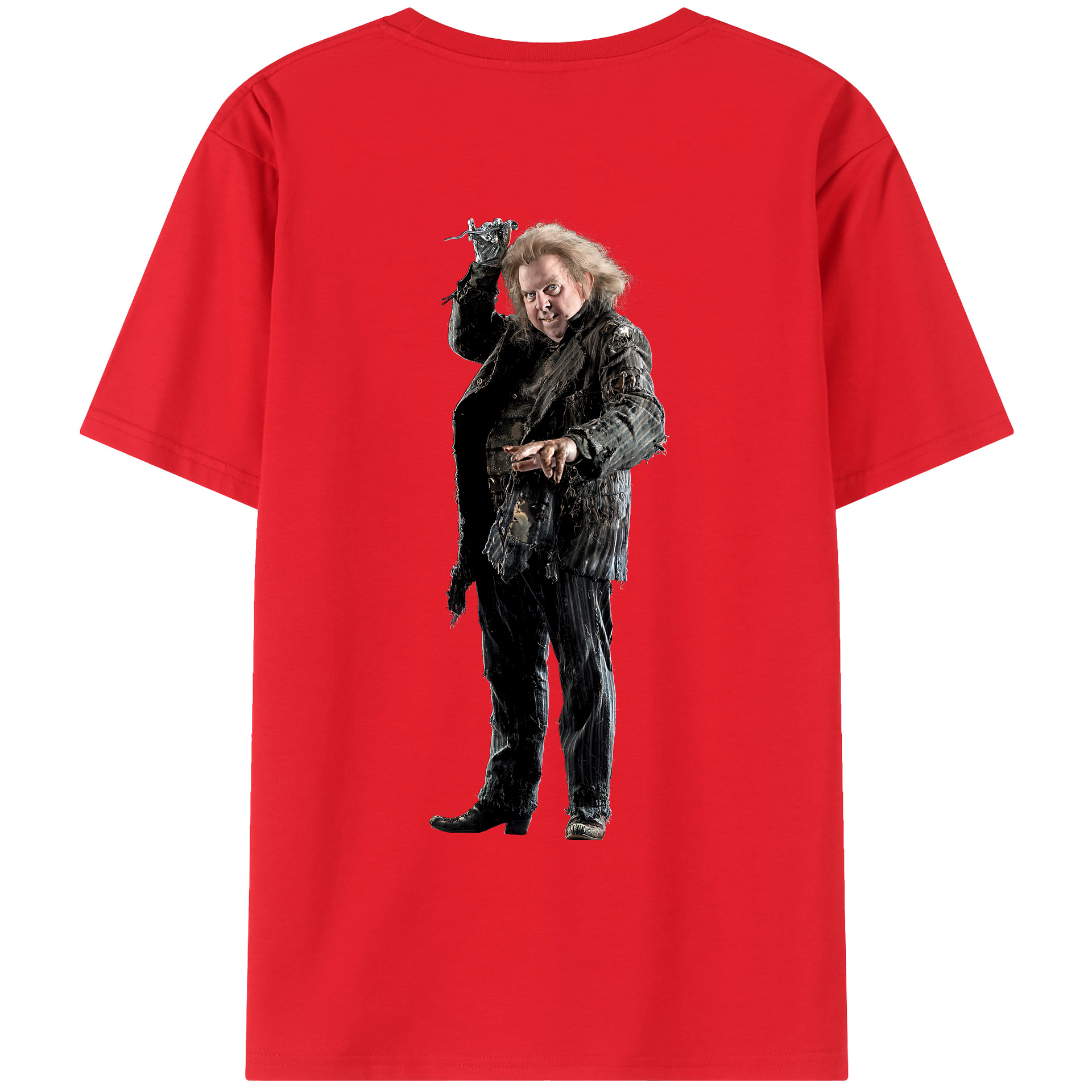 （画像用） Harry Potter ハリー・ポッターシリーズ 綿100％ メンズ半袖Tシャツ（バックプリント） 通気性