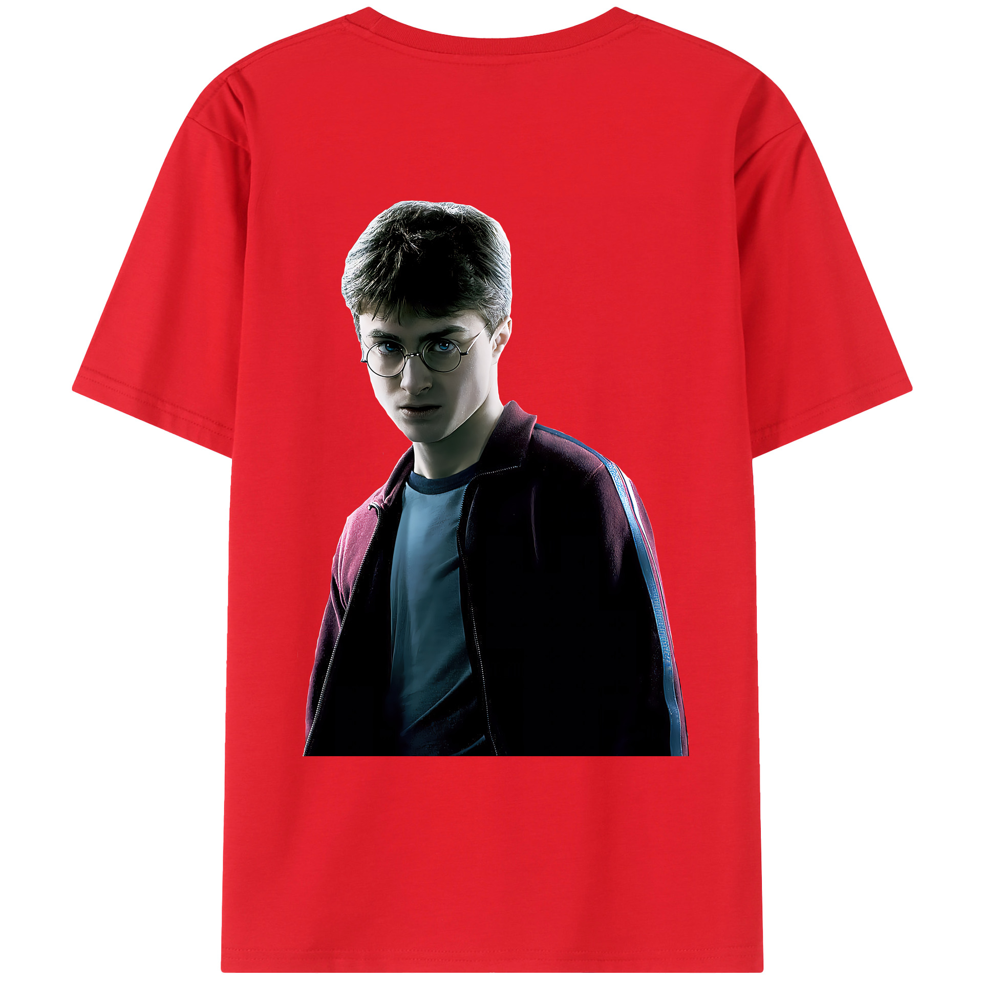 （画像用） Harry Potter ハリー・ポッターシリーズ 綿100％ メンズ半袖Tシャツ（バックプリント） 通気性