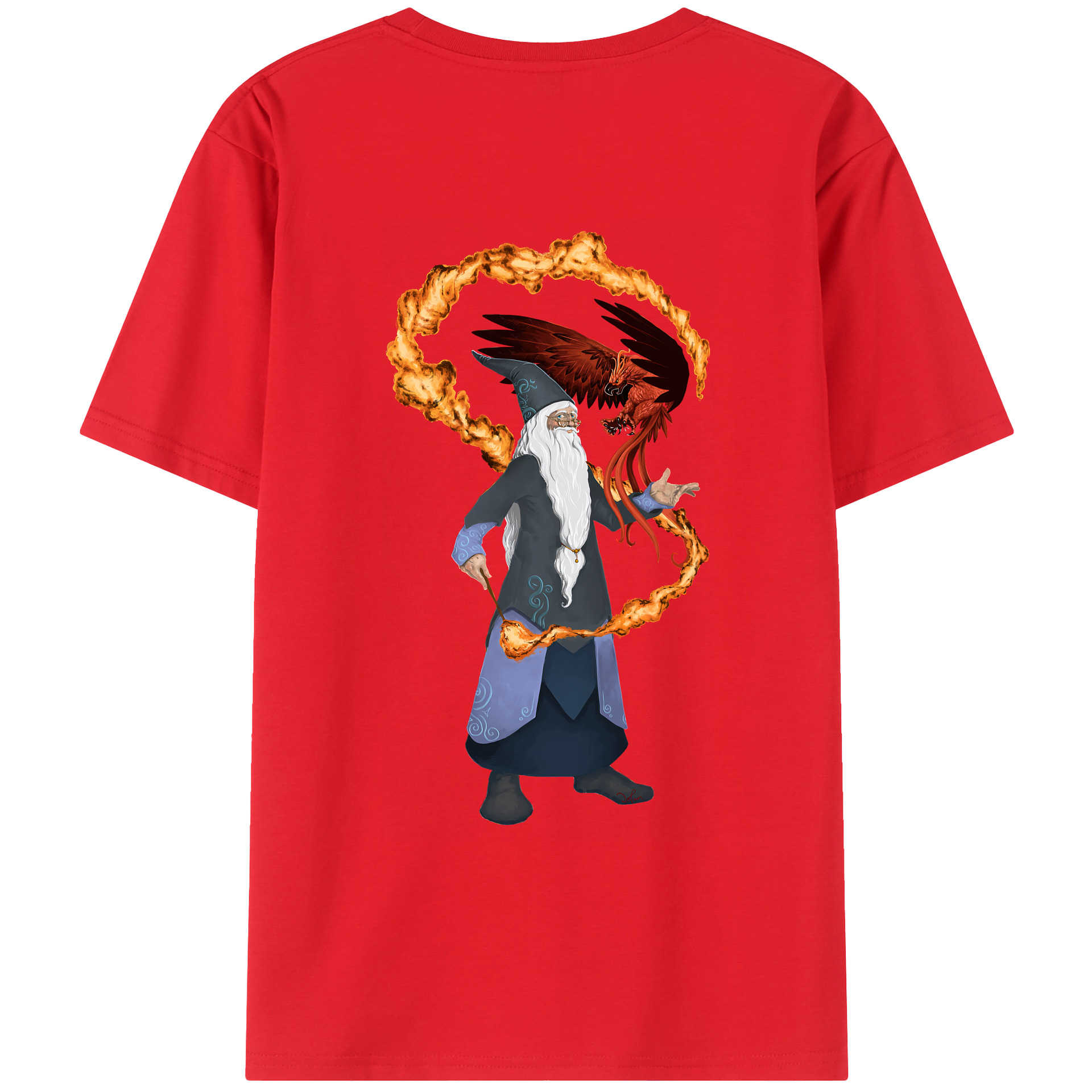 （画像用） Harry Potter ハリー・ポッターシリーズ 綿100％ メンズ半袖Tシャツ（バックプリント） 通気性