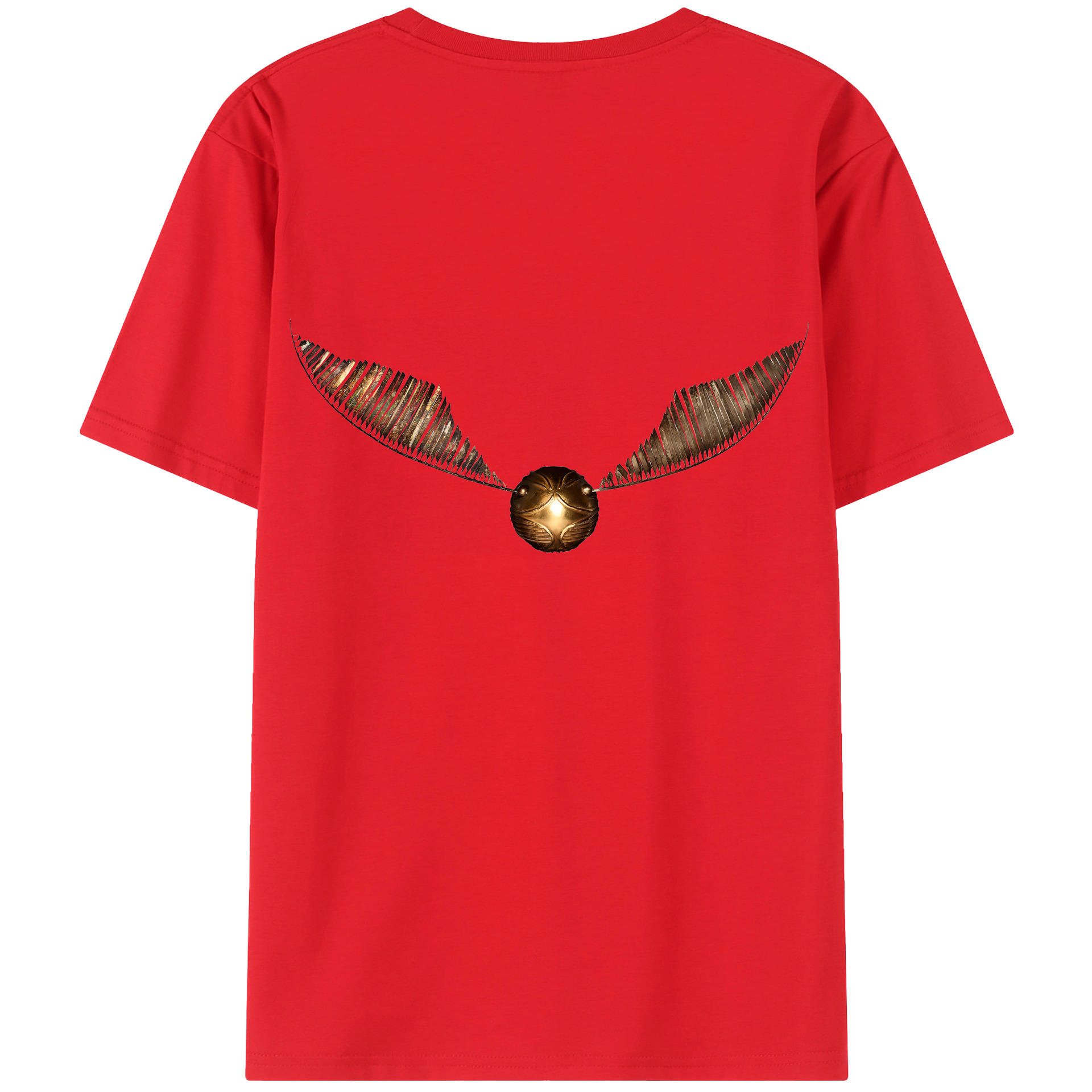 （画像用） Harry Potter ハリー・ポッターシリーズ 綿100％ メンズ半袖Tシャツ（バックプリント） 通気性